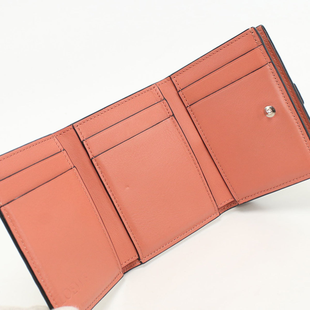 Loewe Beige Leather Wallet (Tri-Fold) (Pre-Owned)
