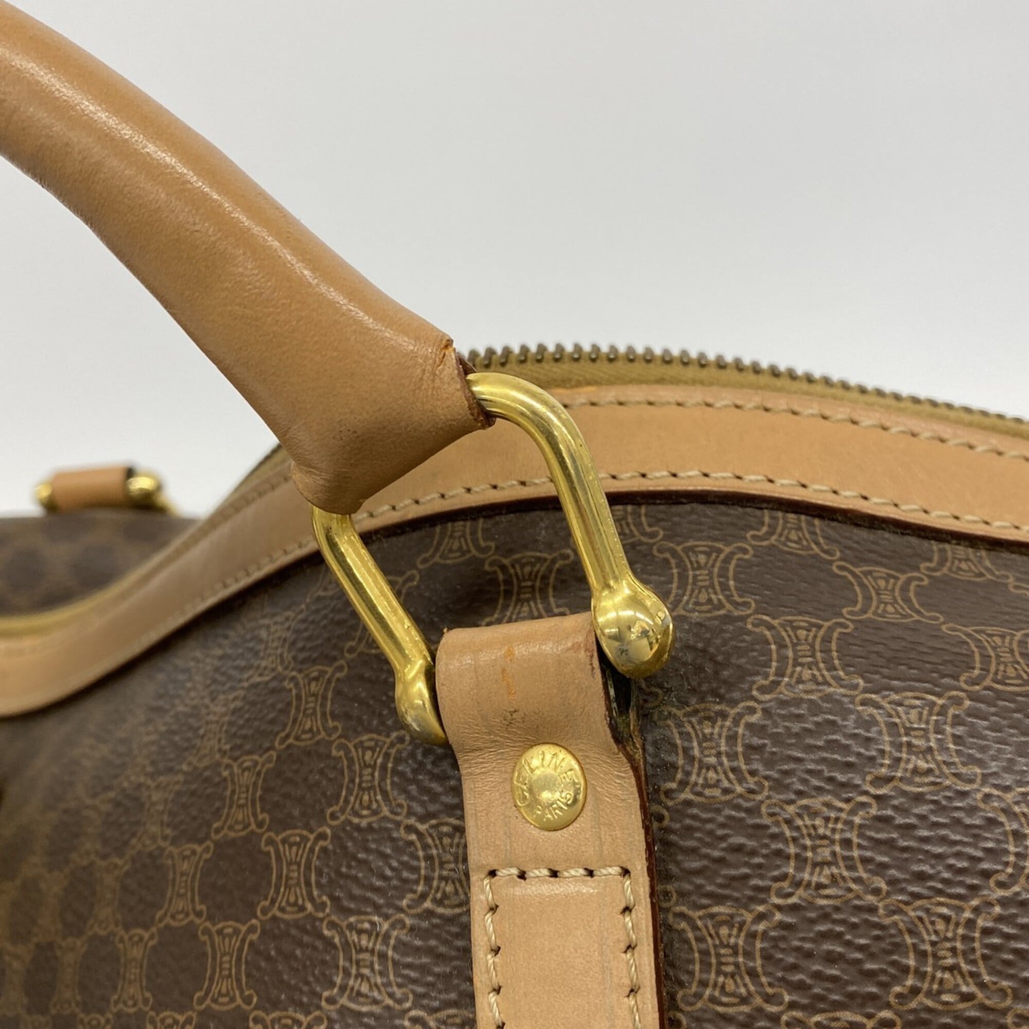 Celine Brown Pvc Handbag (Pre-Owned)