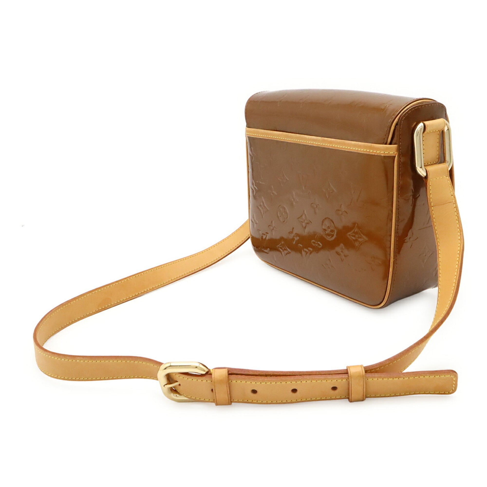 Louis Vuitton Bronze Monogram Vernis Pochette Shoulder Bag (Pre-Owned)