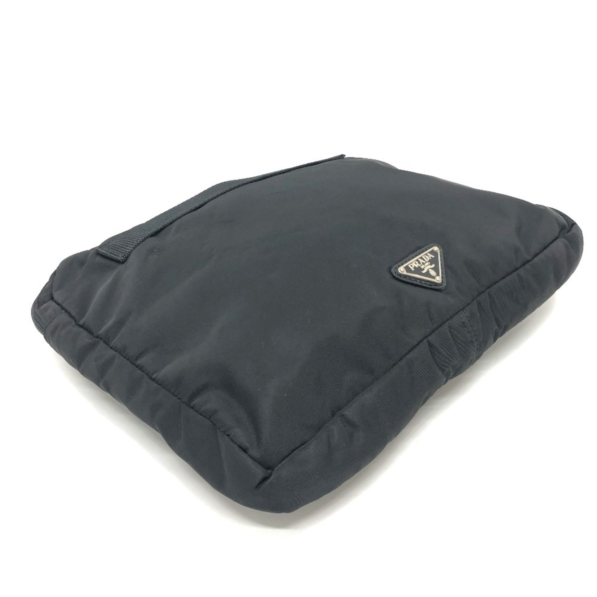 Prada Black Nylon Clutch Bag (Pre-Owned)
