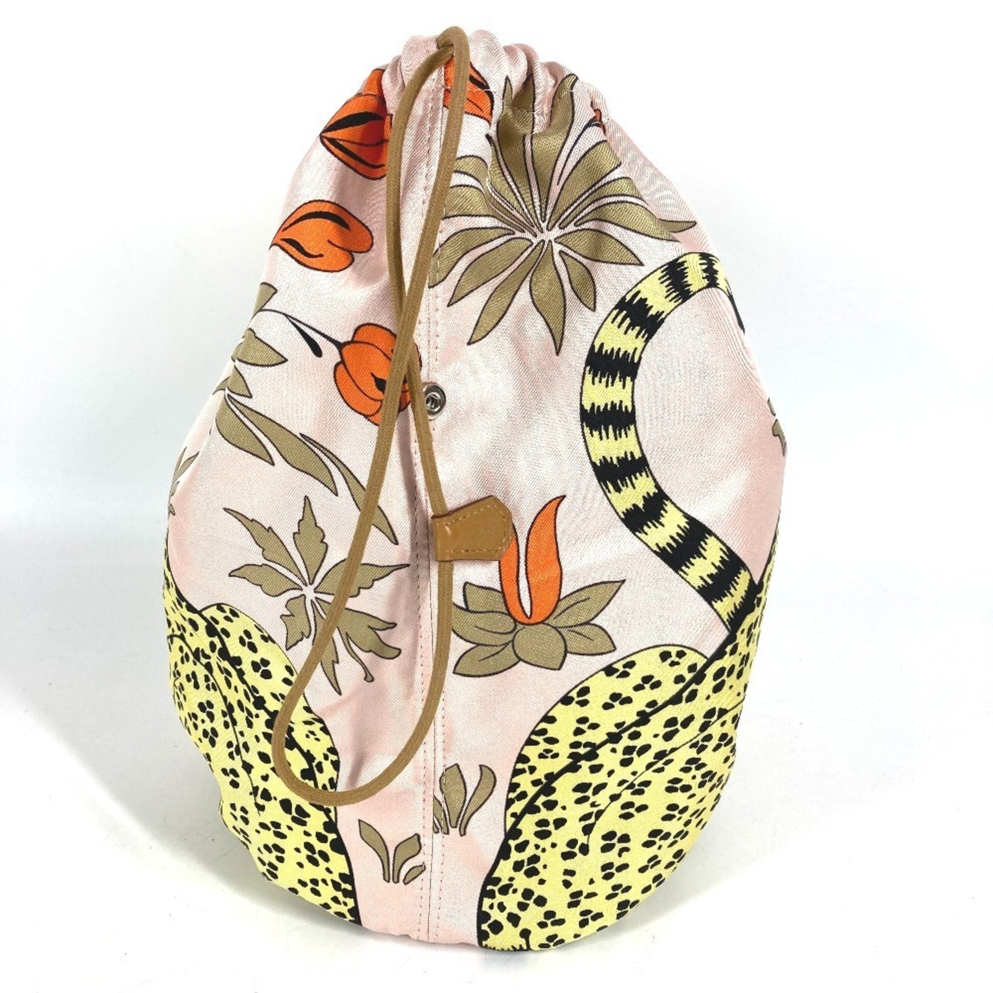 Hermes Pink Silk Handbag Pouch (Pre-Owned)