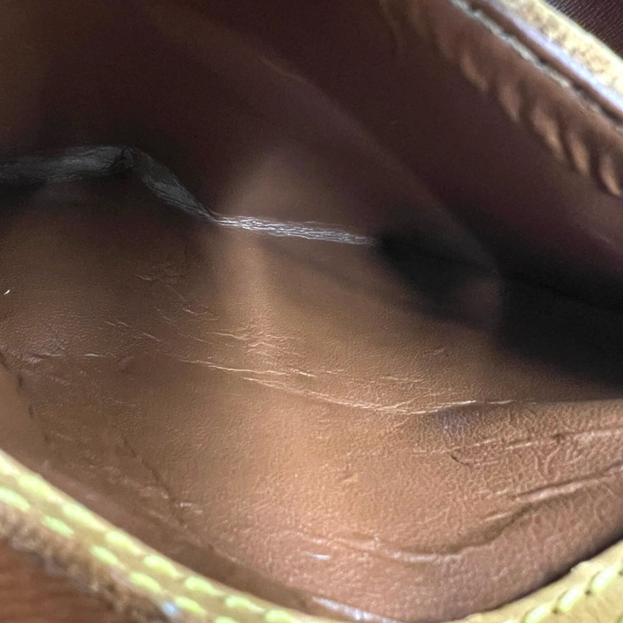 Louis Vuitton Brown Leather Pvc Shoulder Bag (Pre-Owned)