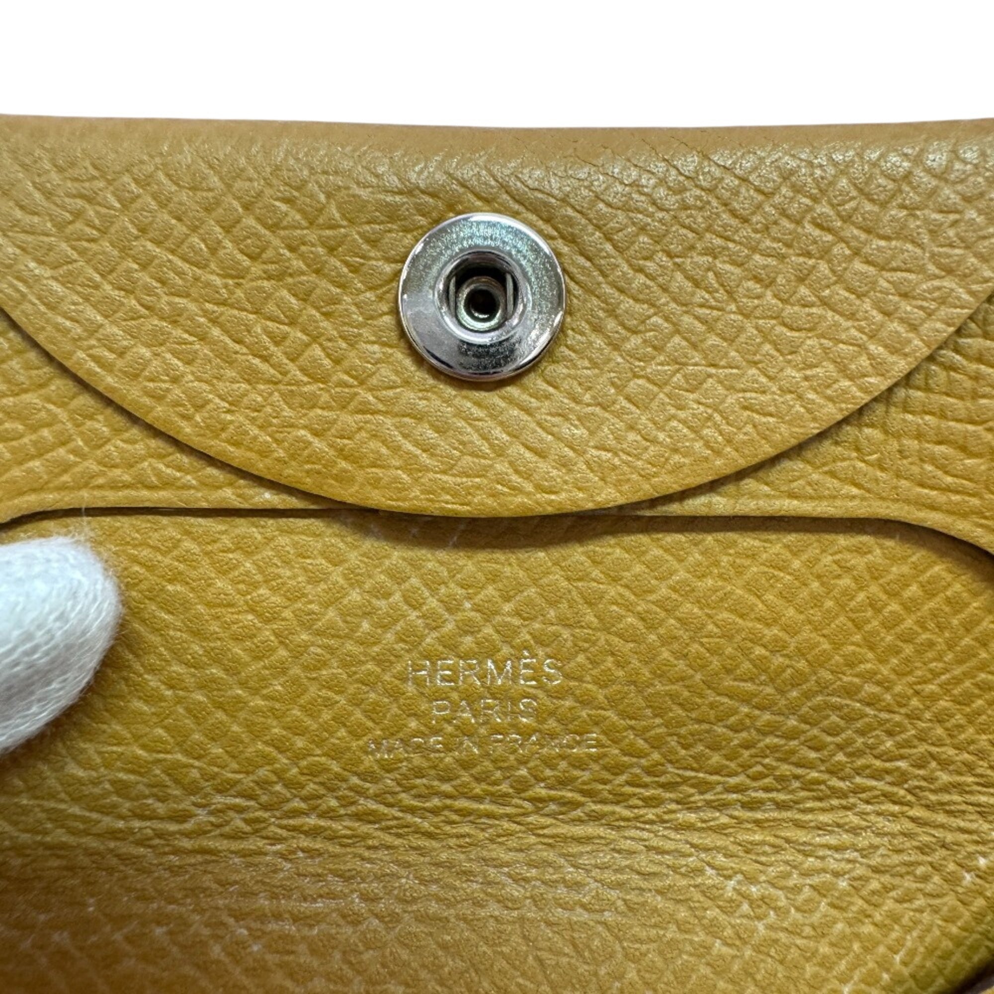 Hermes Brown Chevre Leather Coin Purse/Coin Case (Pre-Owned)