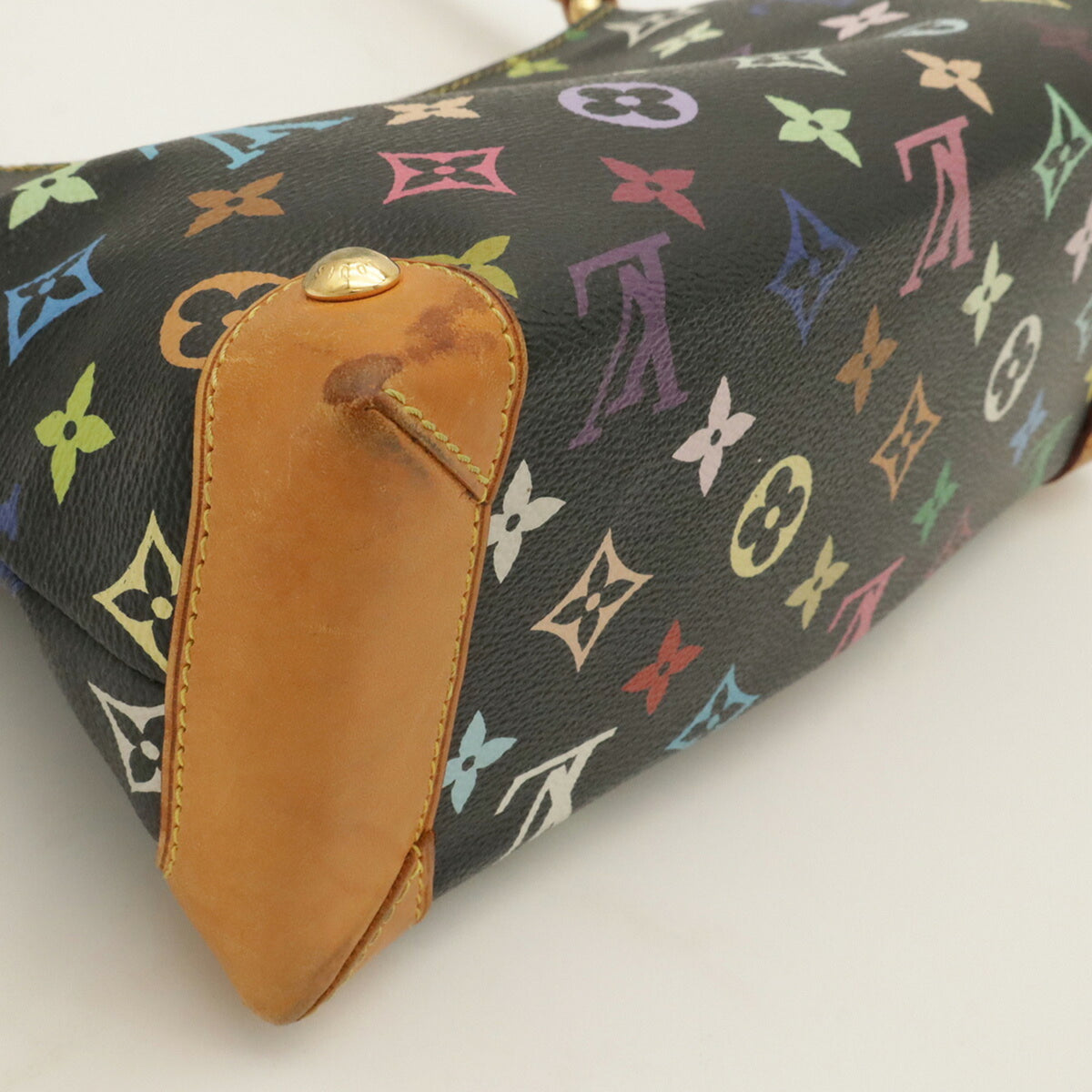 Louis Vuitton Black Multi-Color Noir Monogram Multicolore Canvas Handbag Shoulder Bag (Pre-Owned)