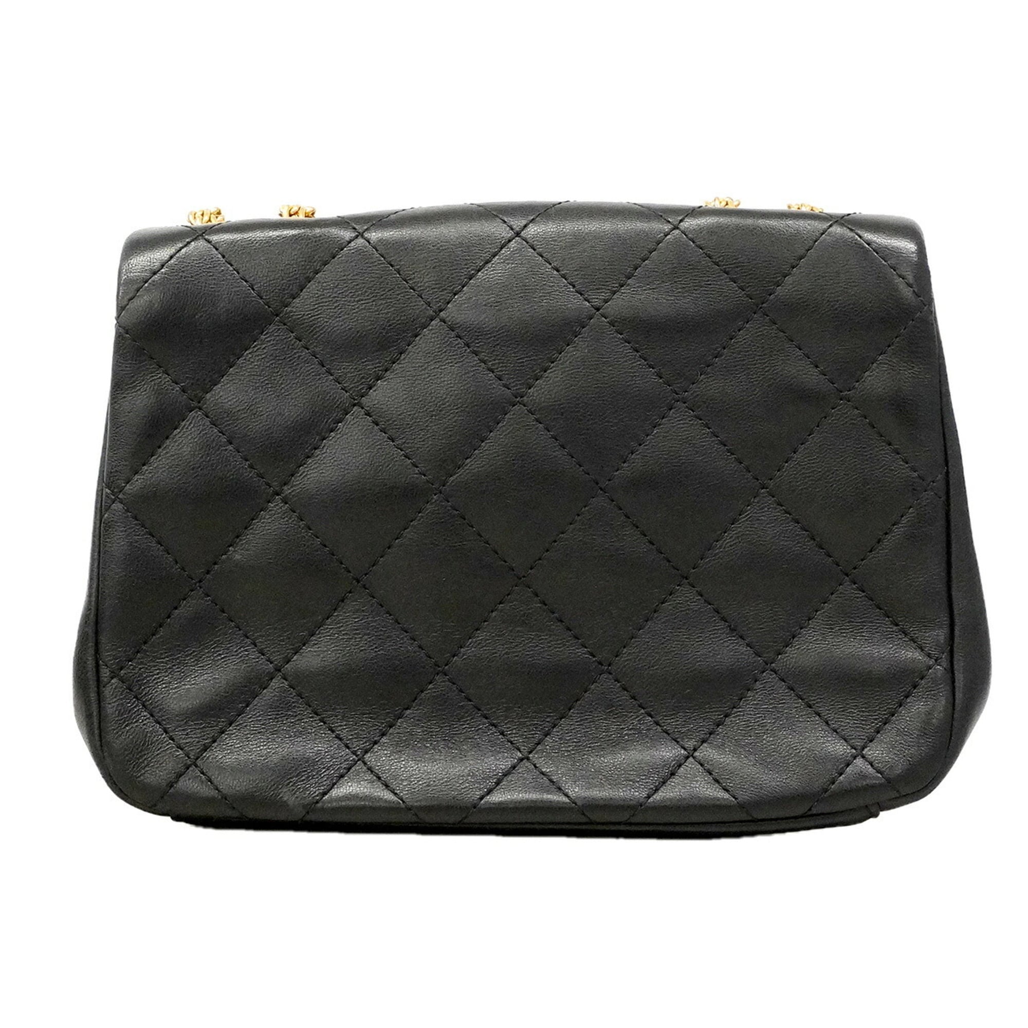 Chanel Black Leather Shoulder Bag (Pre-Owned)
