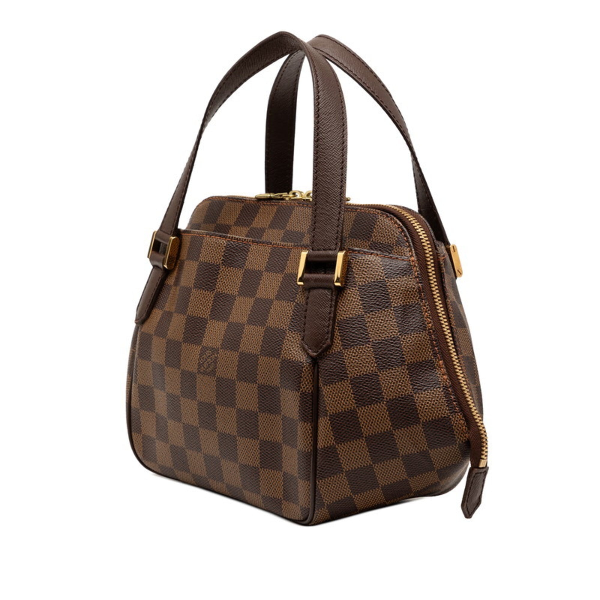 Louis Vuitton Brown Damier Canvas Pvc Leather Handbag (Pre-Owned)