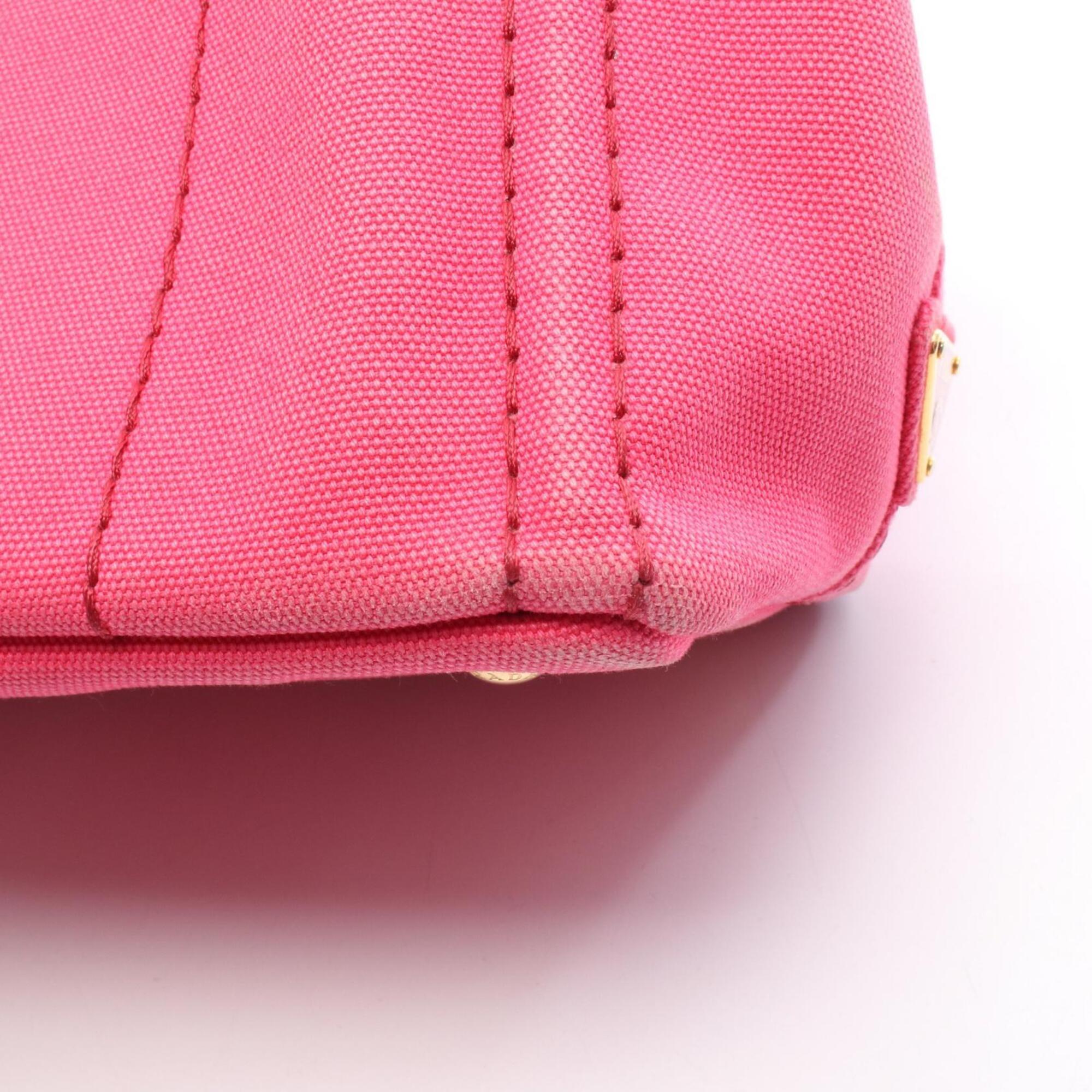 Prada Pink Canapa Handbag Tote Bag (Pre-Owned)