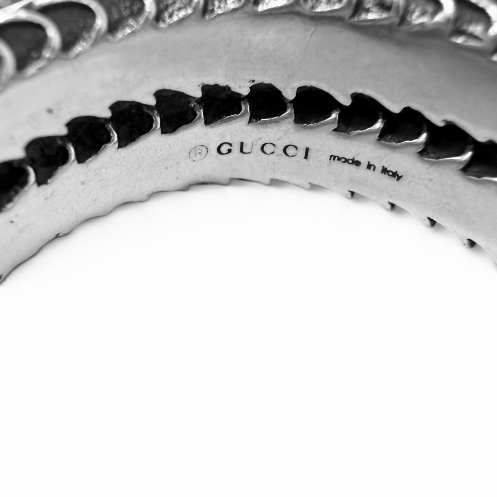 Gucci Silver Silver 925 Band Ring (Pre-Owned)