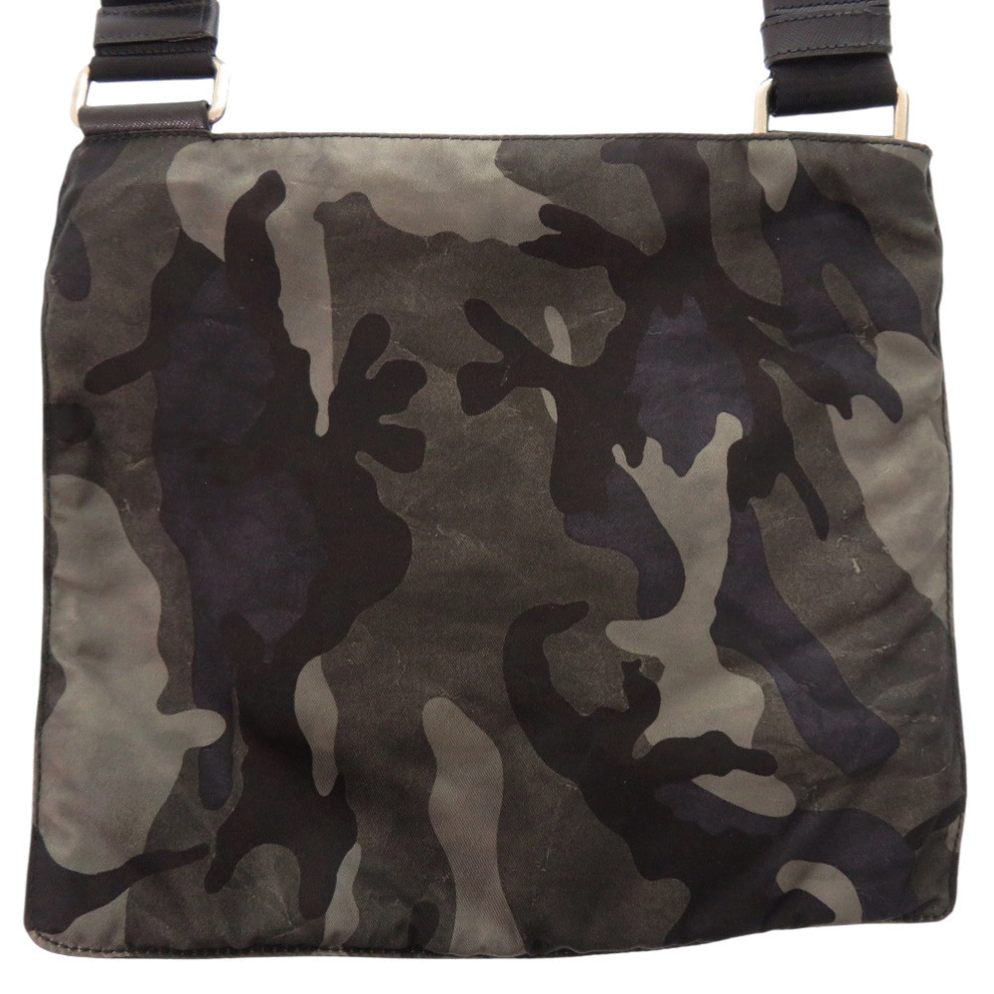 Prada Camouflage Khaki Tessuto Shoulder Bag (Pre-Owned)