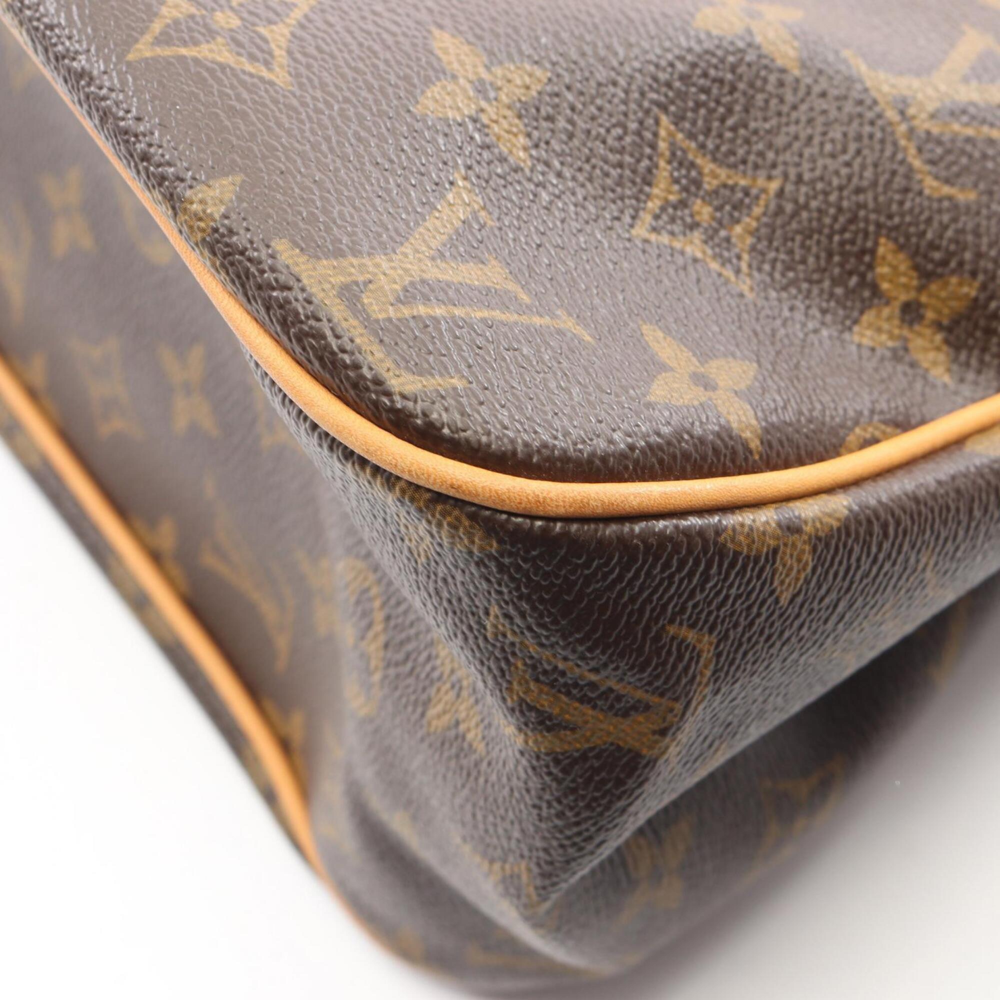 Louis Vuitton Brown Monogram Monogram Leather Handbag Shoulder Bag (Pre-Owned)