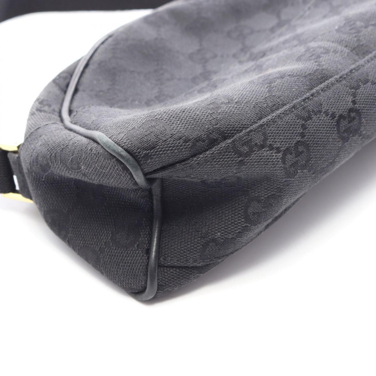 Gucci Black Canvas Leather Handbag (Pre-Owned)