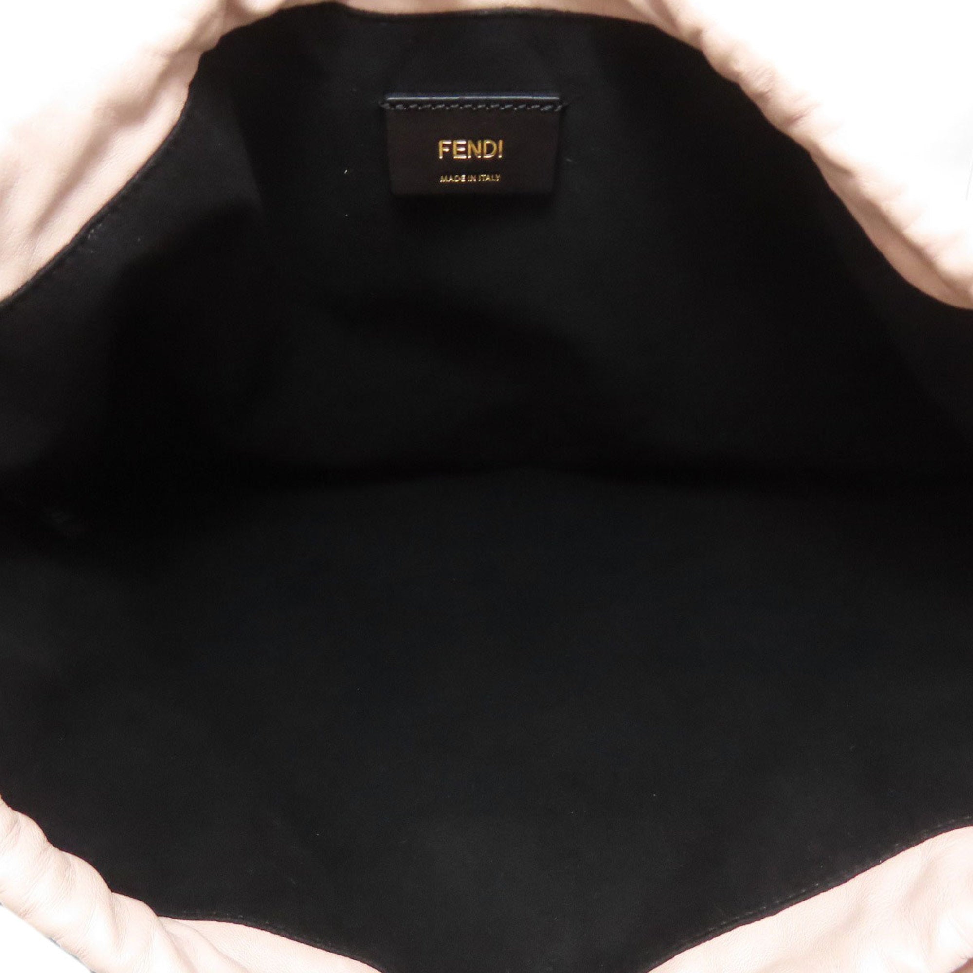 Fendi Pink Leather Shoulder Bag (Pre-Owned)