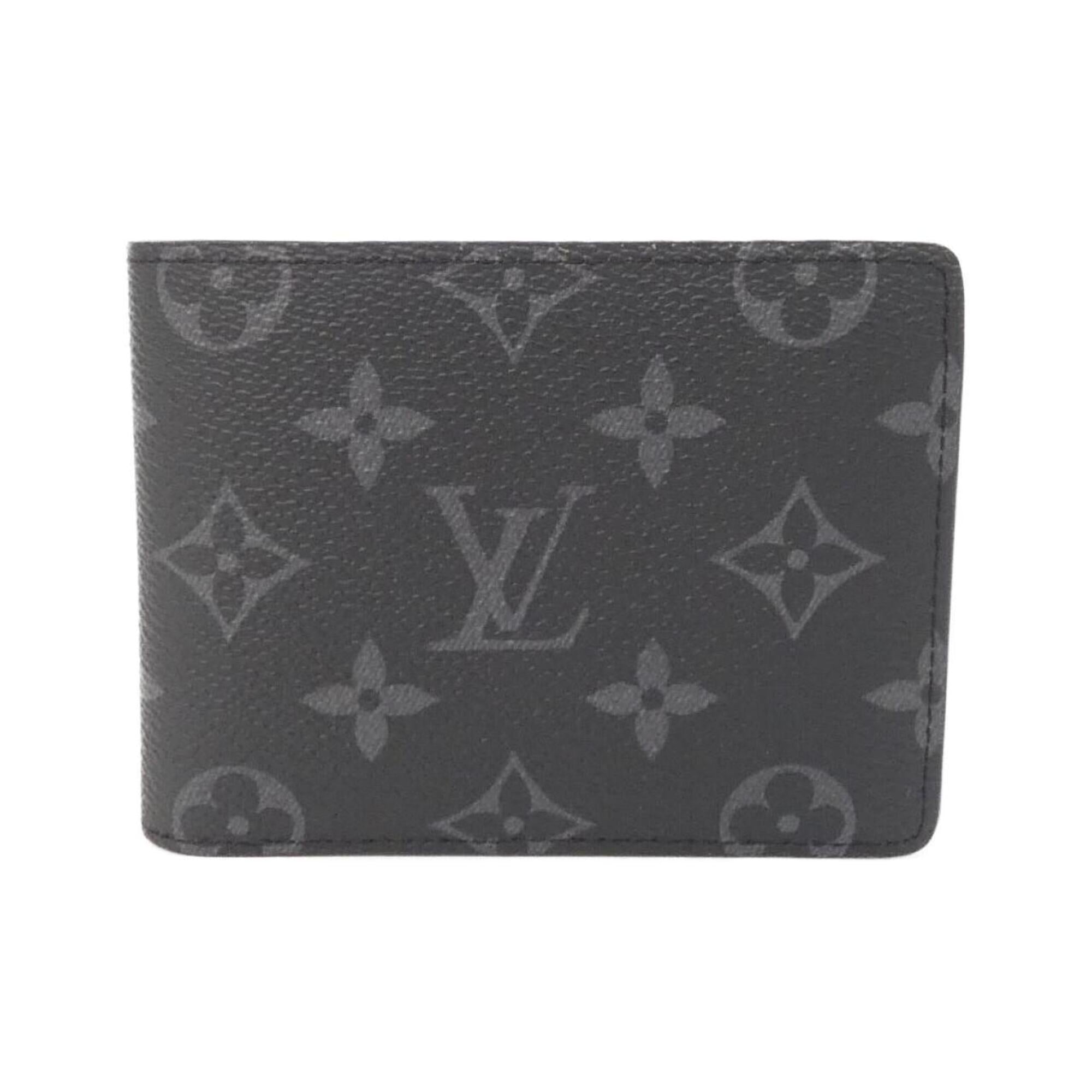 Louis Vuitton Black Coated Canvas Bill Wallet (Bi-Fold) (Pre-Owned)