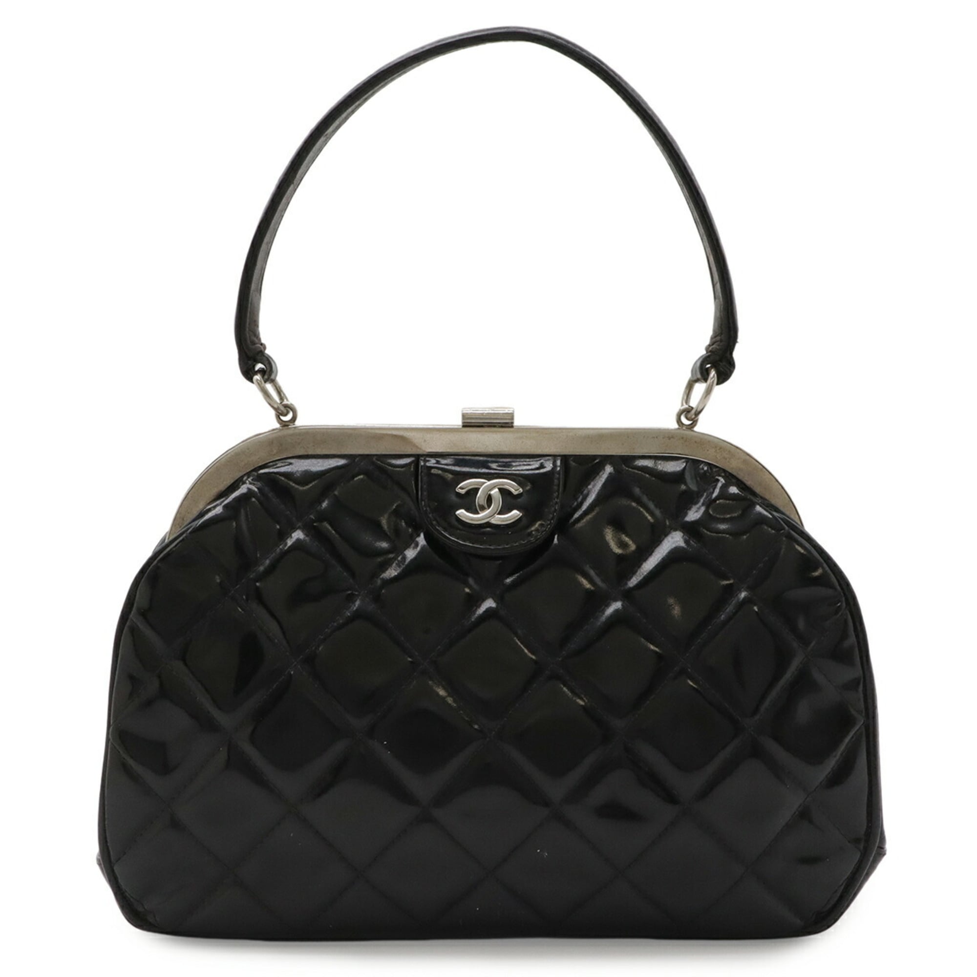 Chanel Matelasse Black Ethylen Vinyl Acetate (Eva) Handbag (Pre-Owned)