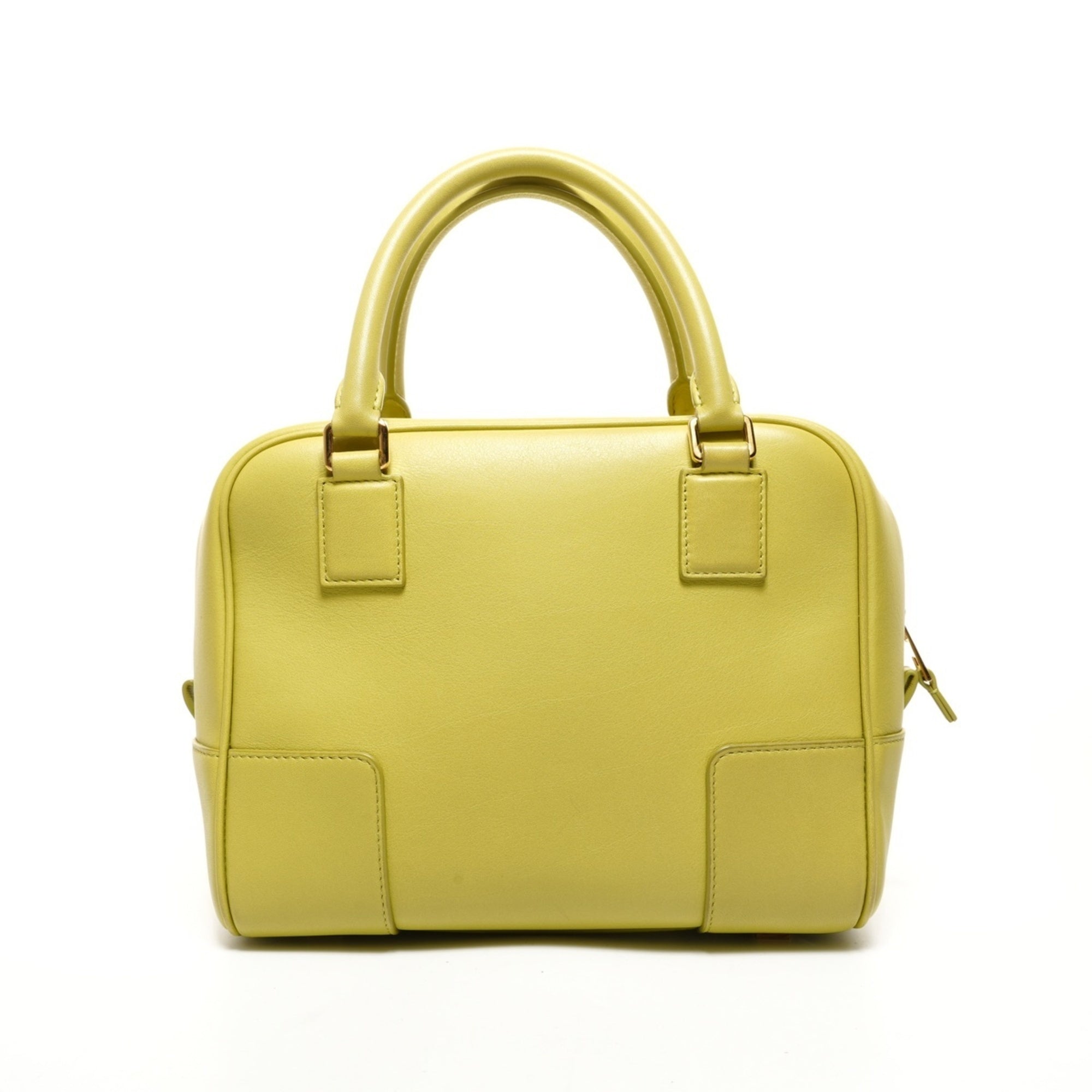 Loewe Amazona Green Leather Handbag (Pre-Owned)