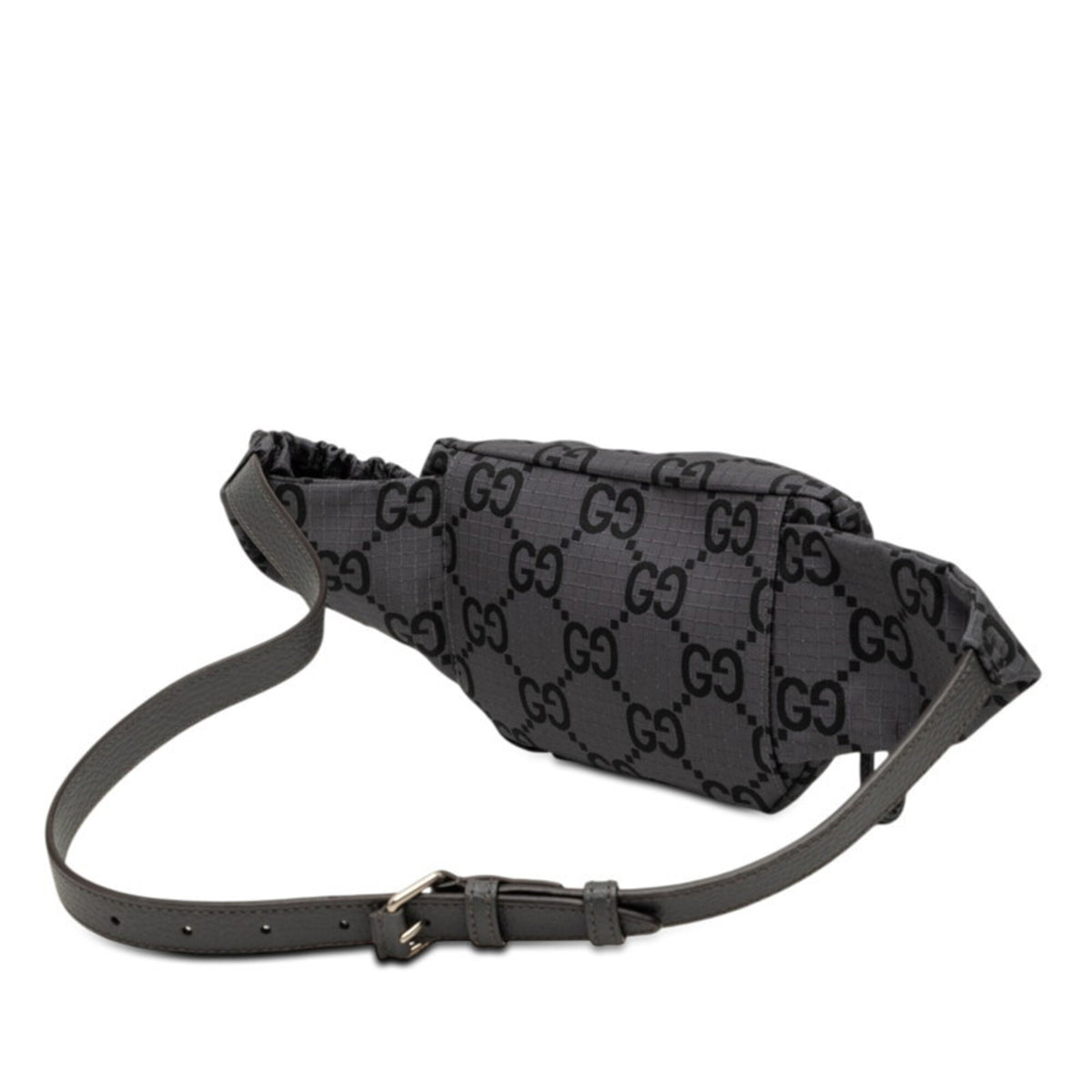 Gucci Gray Nylon Leather Fanny Pack (Pre-Owned)