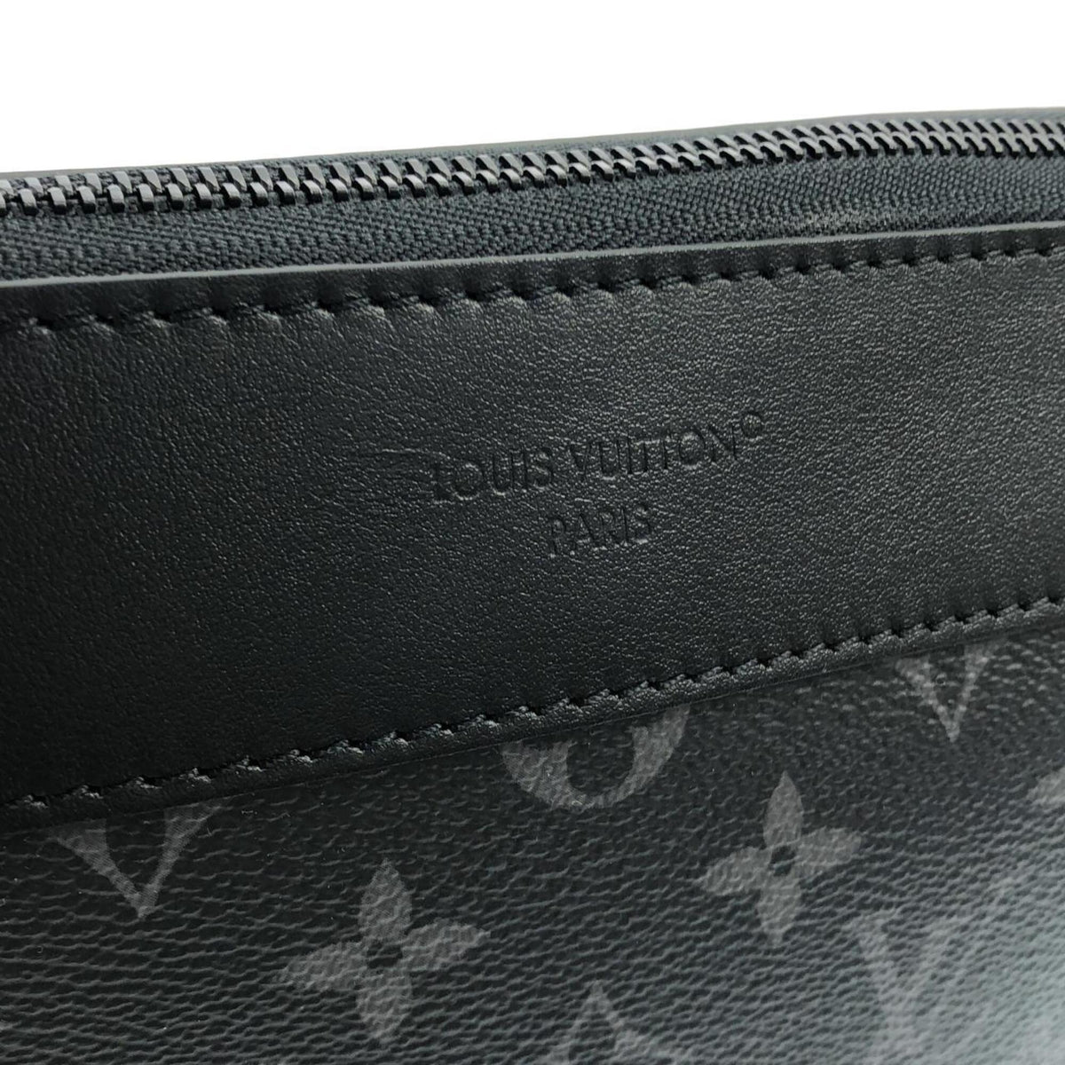 Louis Vuitton Black Coated Canvas Handbag Pochette (Pre-Owned)