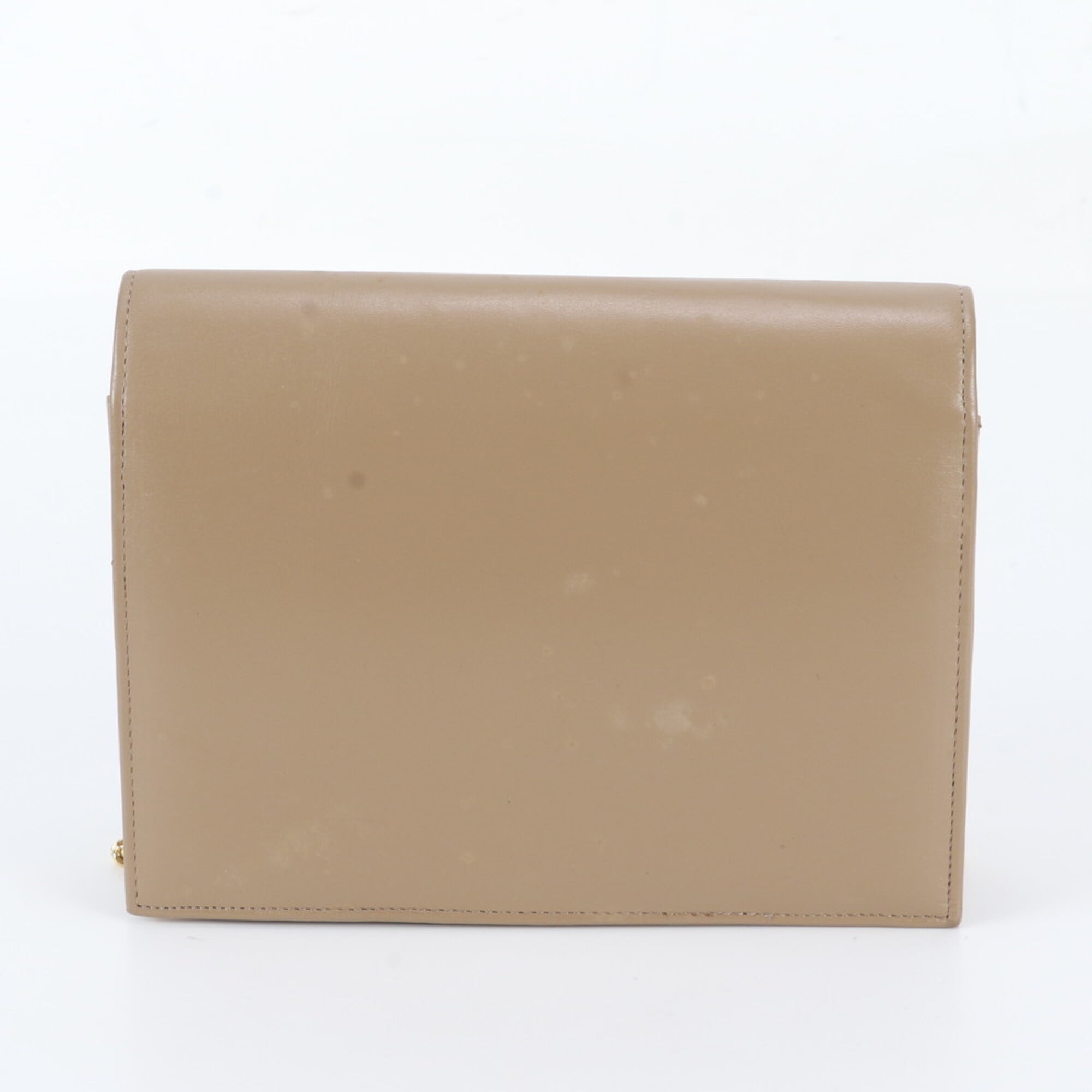 Christian Dior Beige Leather Crossbody Bag Shoulder Bag (Pre-Owned)