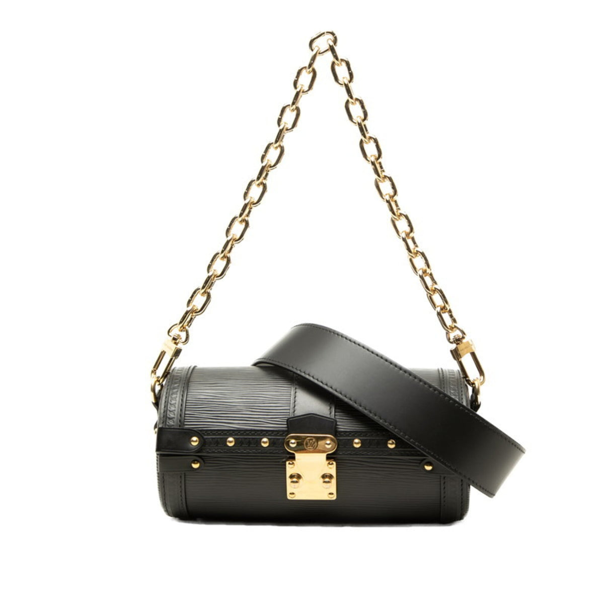 Louis Vuitton Epi Black Noir Leather Handbag Shoulder Bag (Pre-Owned)