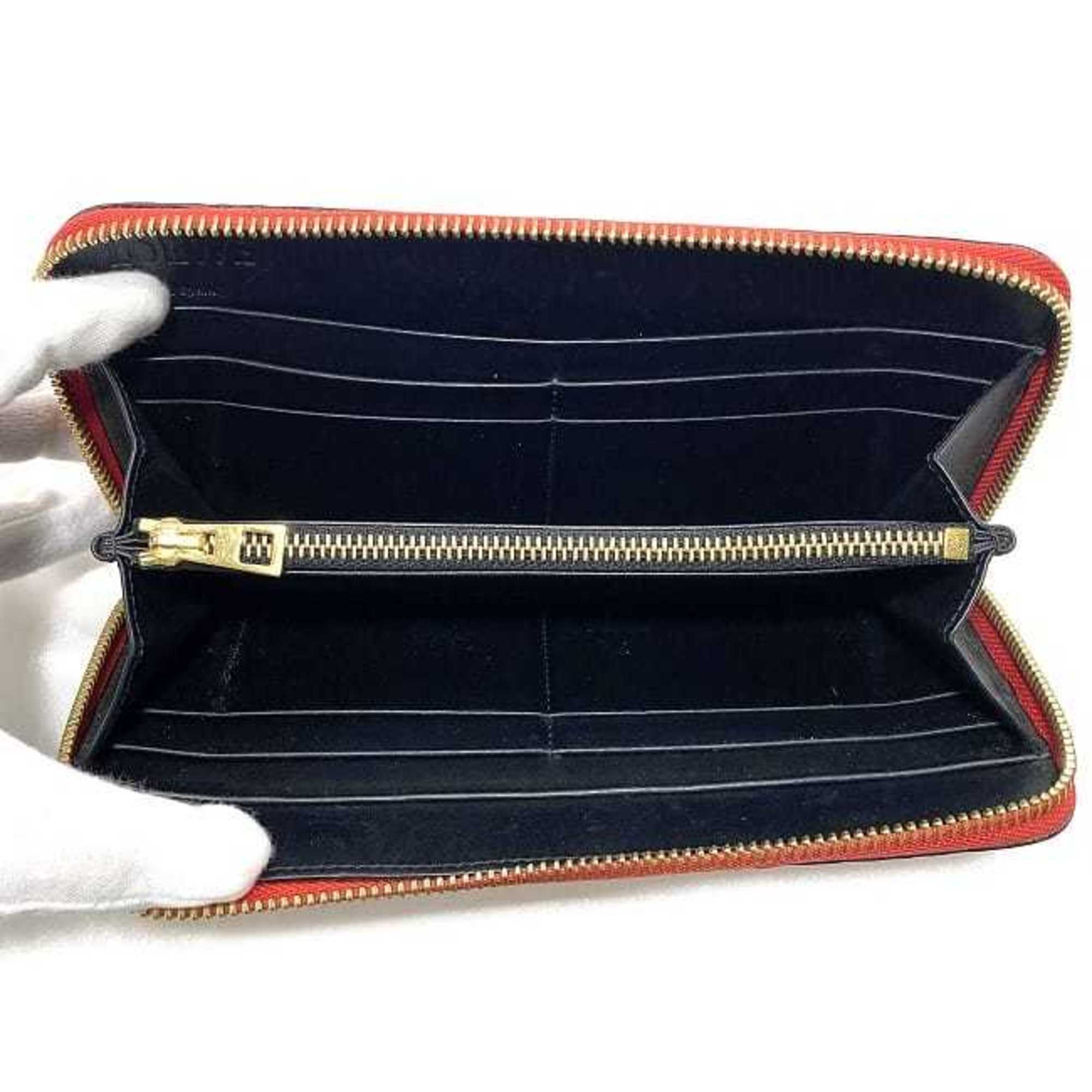Loewe Repeat Red Color Leather Coin Purse/Coin Case (Pre-Owned)