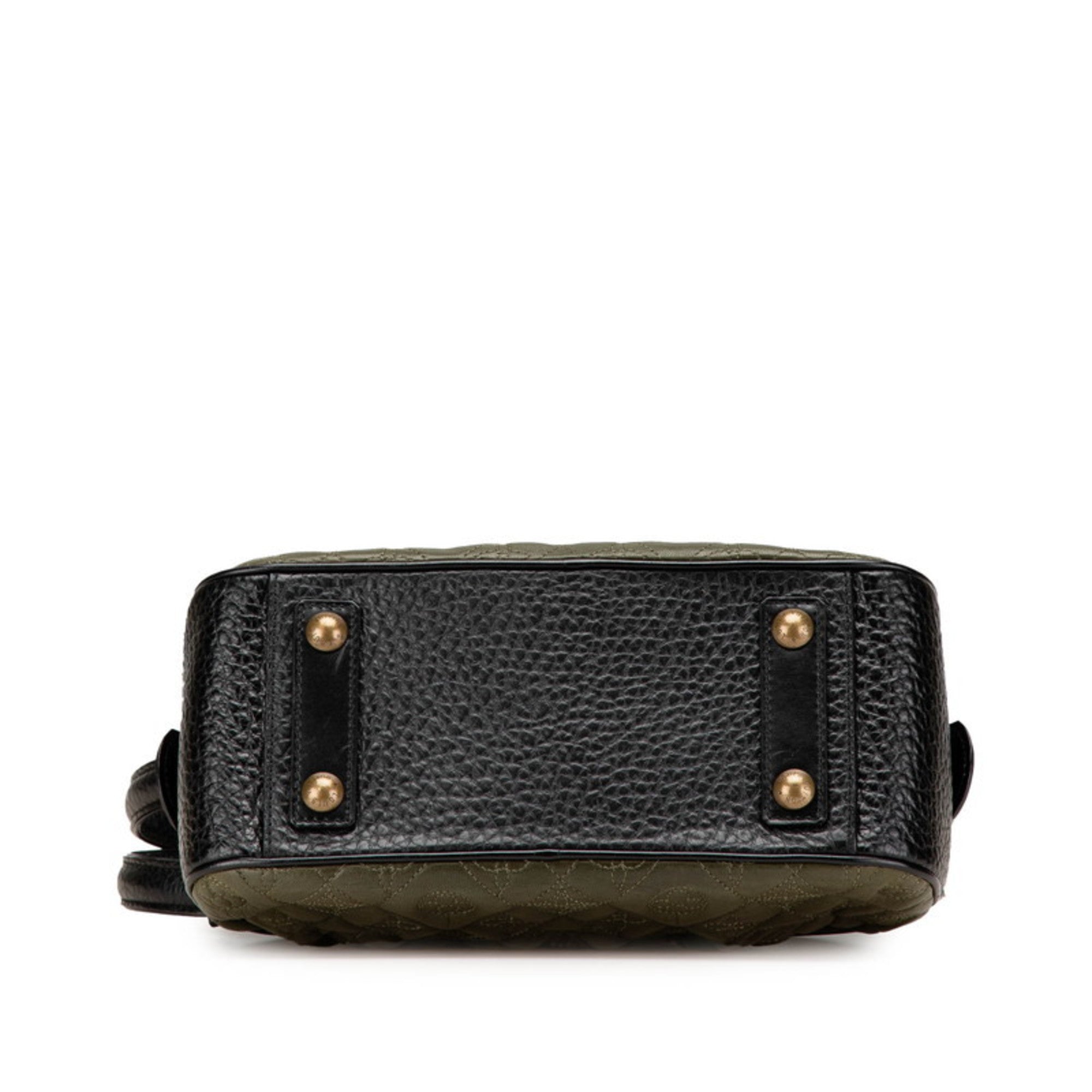 Louis Vuitton Black Khaki Noir Leather Handbag Shoulder Bag (Pre-Owned)