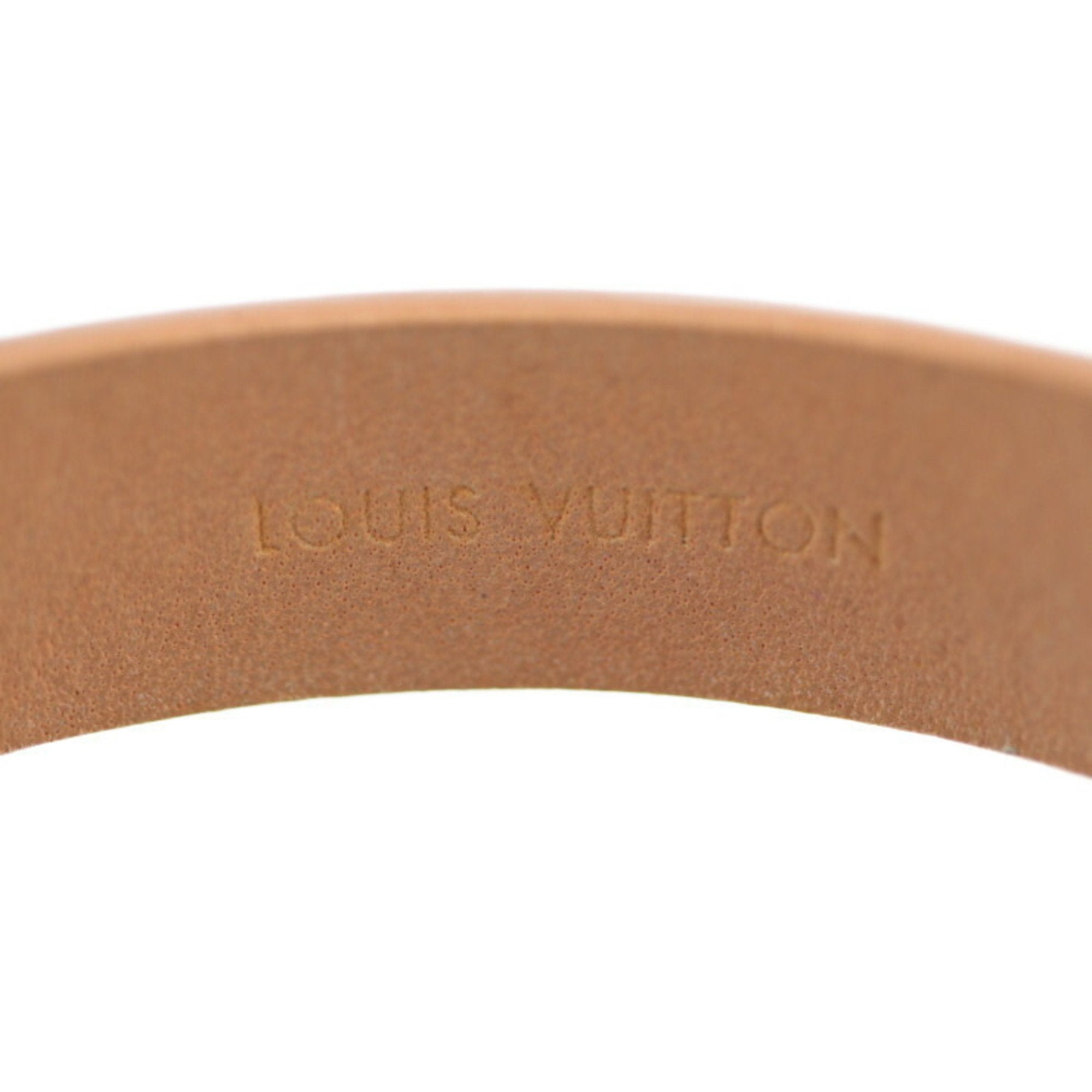 Louis Vuitton Beige Patent Leather Charm Bracelet (Pre-Owned)