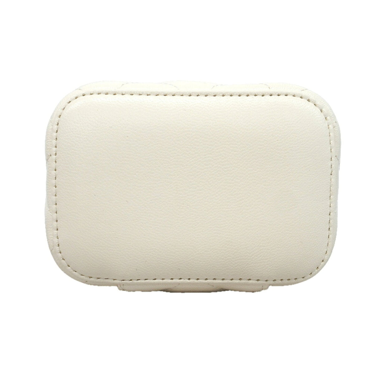 Chanel White Leather Vanity Bag (Pre-Owned)