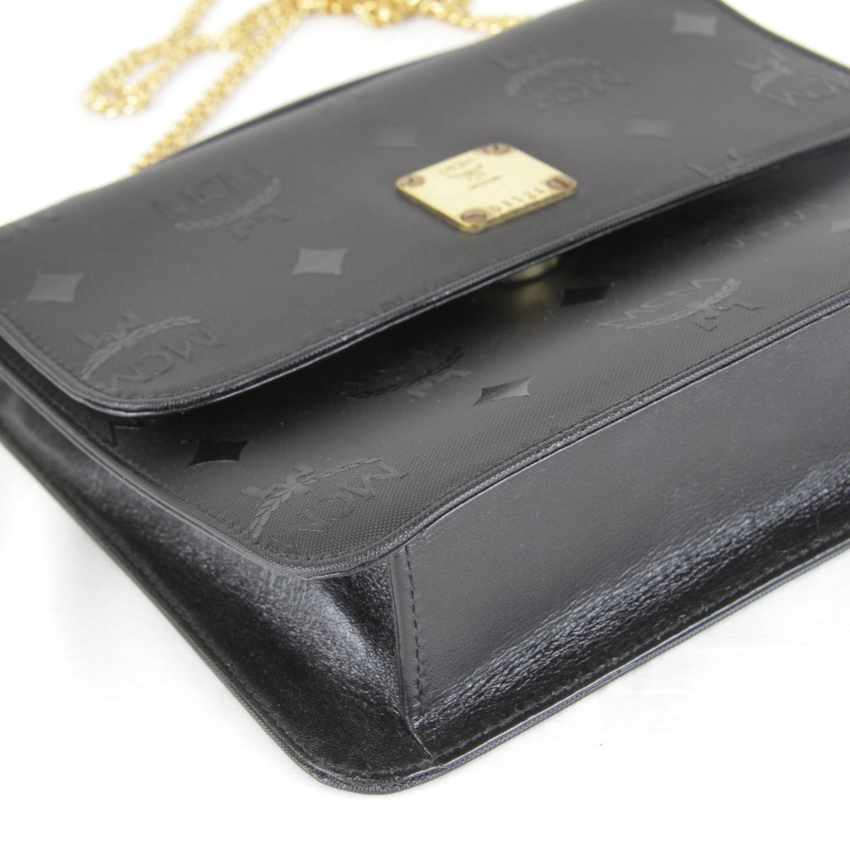 Mcm Black Pvc Shoulder Bag (Pre-Owned)