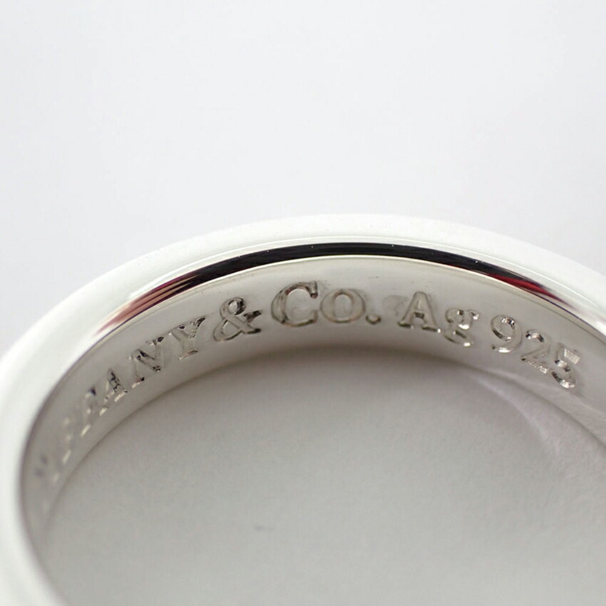 Tiffany 1837 Silver Silver Band Ring (Pre-Owned)