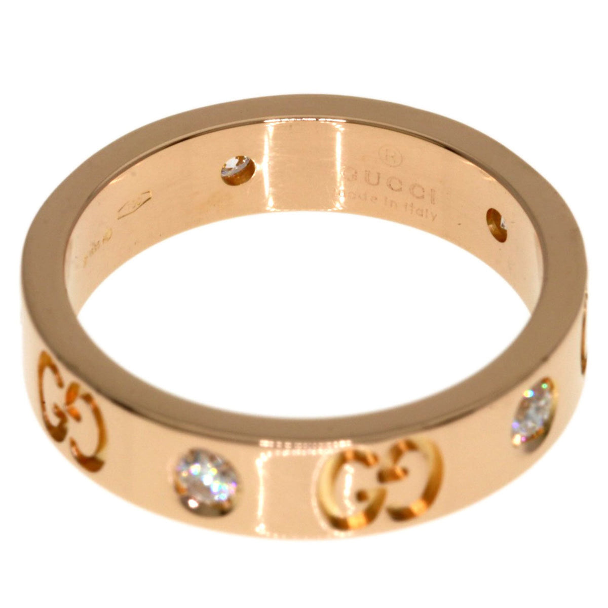 Gucci Icon Pink Gold (18K) Band Ring (Pre-Owned)