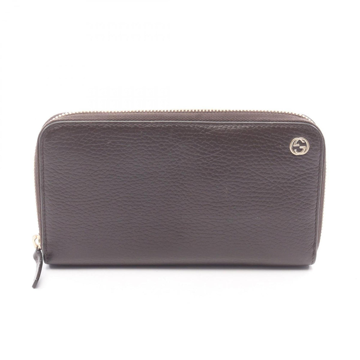 Gucci Brown Leather Long Wallet (Bi-Fold) (Pre-Owned)
