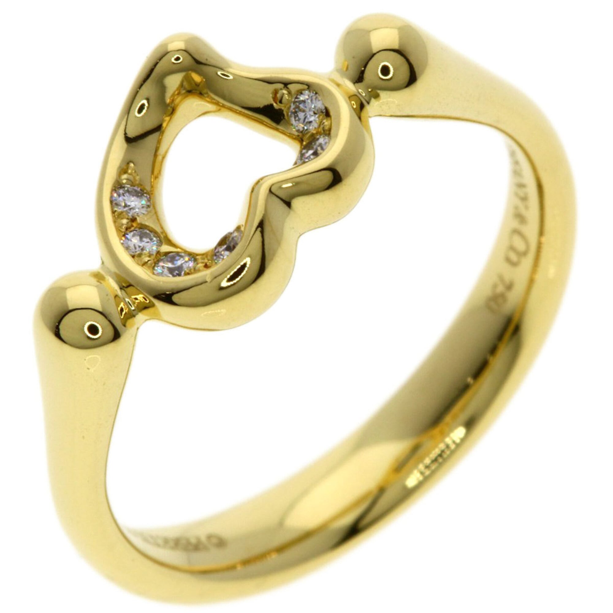 Tiffany Open Heart Yellow Gold (18K) Band Ring (Pre-Owned)