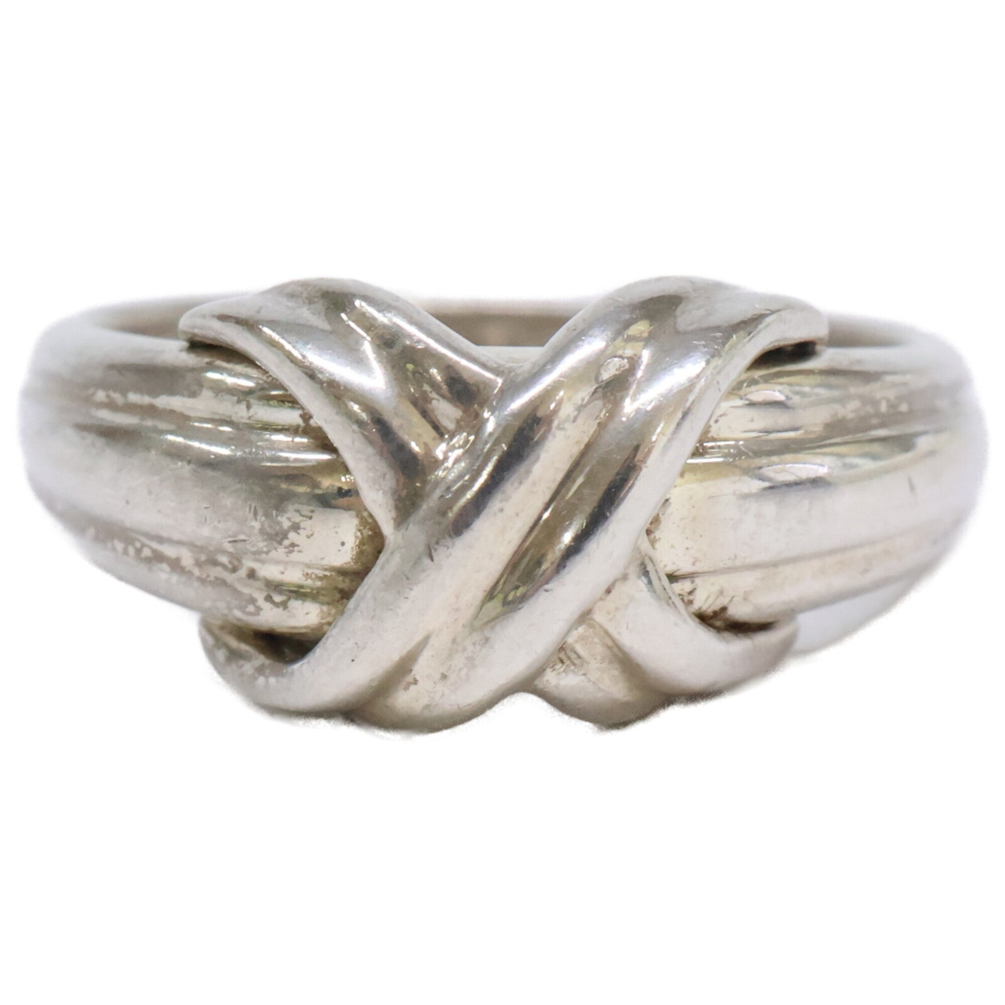 Tiffany Silver Silver 925 Band Ring (Pre-Owned)