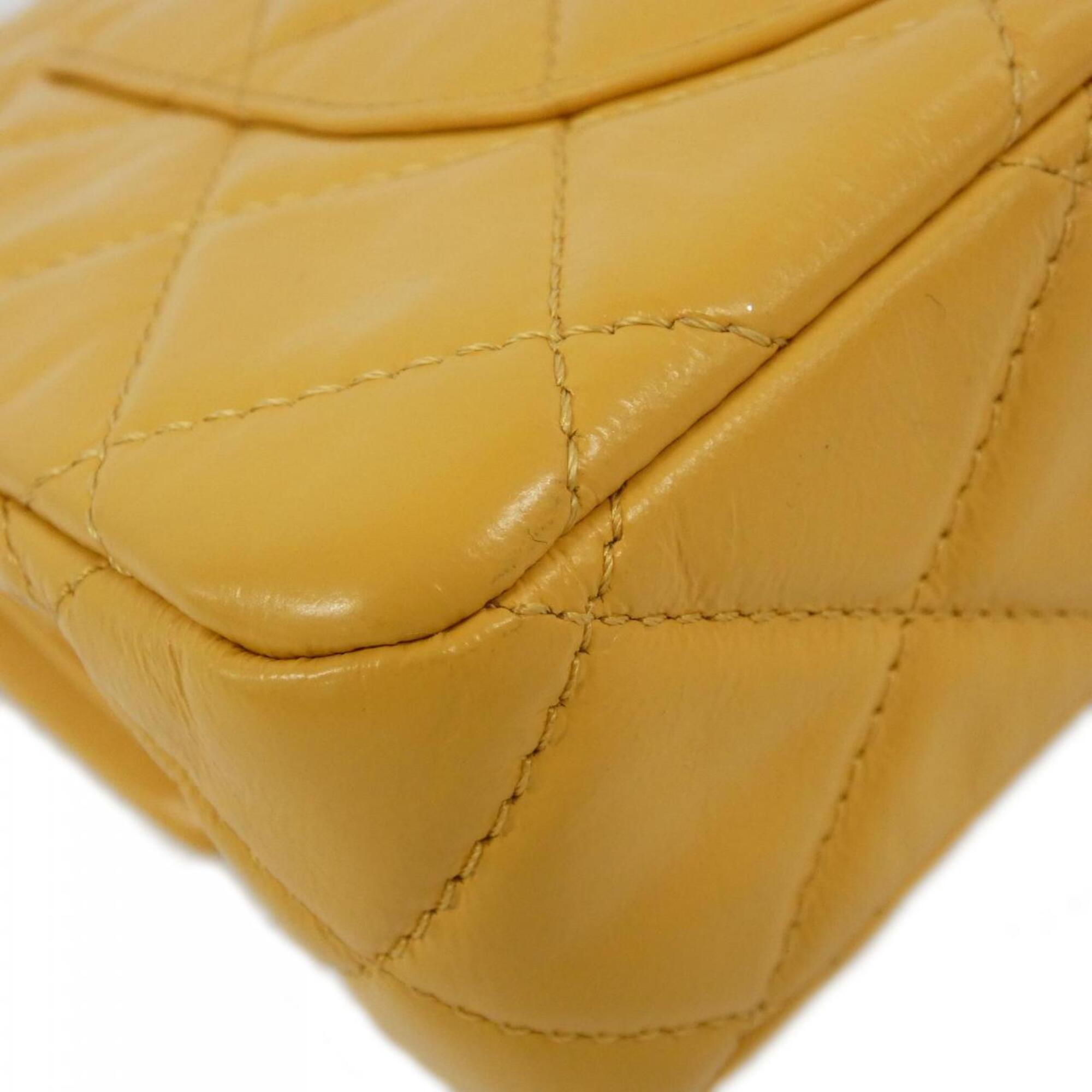 Chanel Yellow Leather Handbag (Pre-Owned)