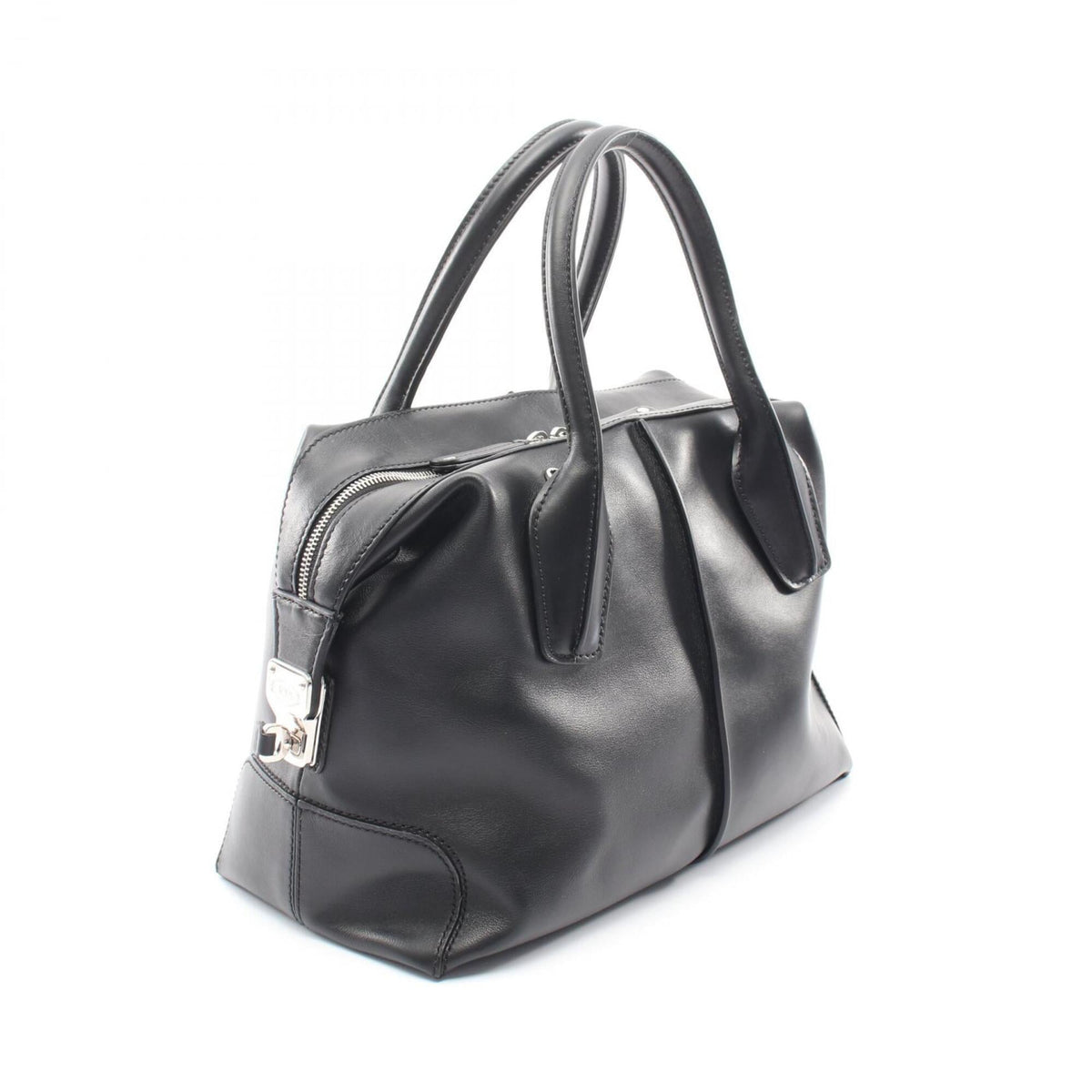 Tod's Black Leather Handbag (Pre-Owned)