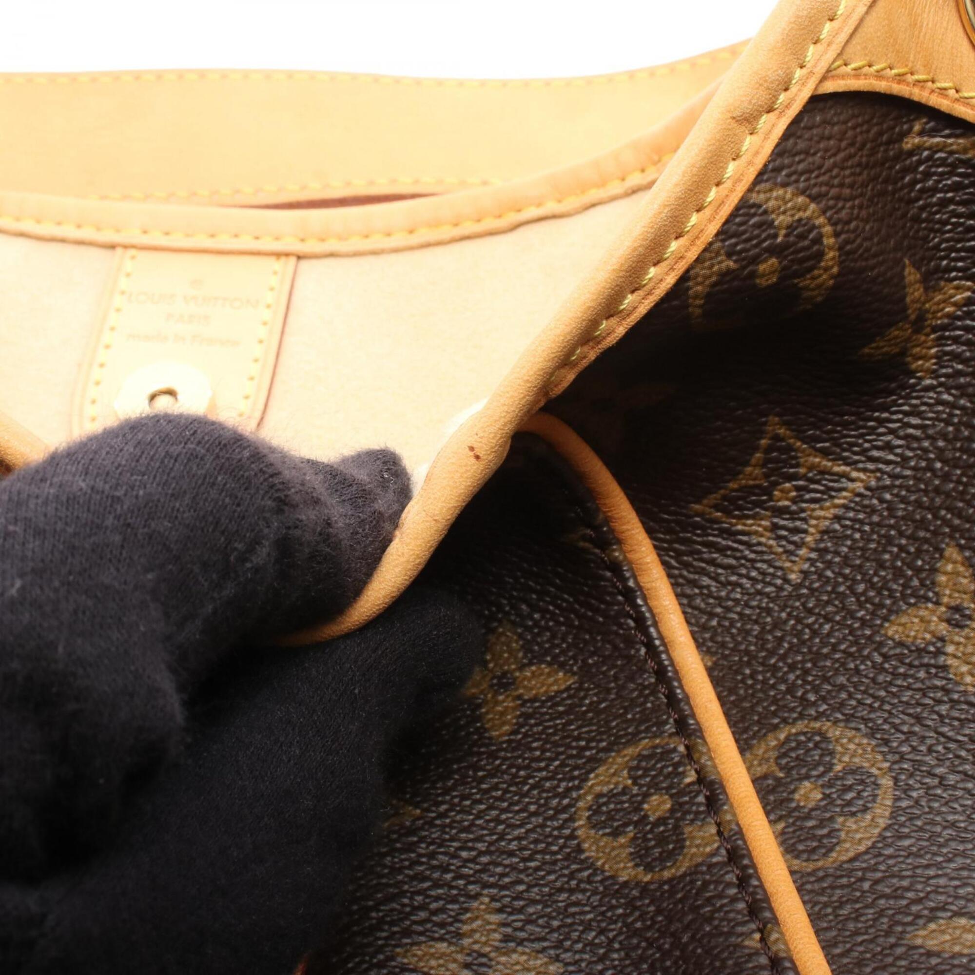 Louis Vuitton Brown Coated Canvas Pvc Monogram Leather Handbag Shoulder Bag (Pre-Owned)