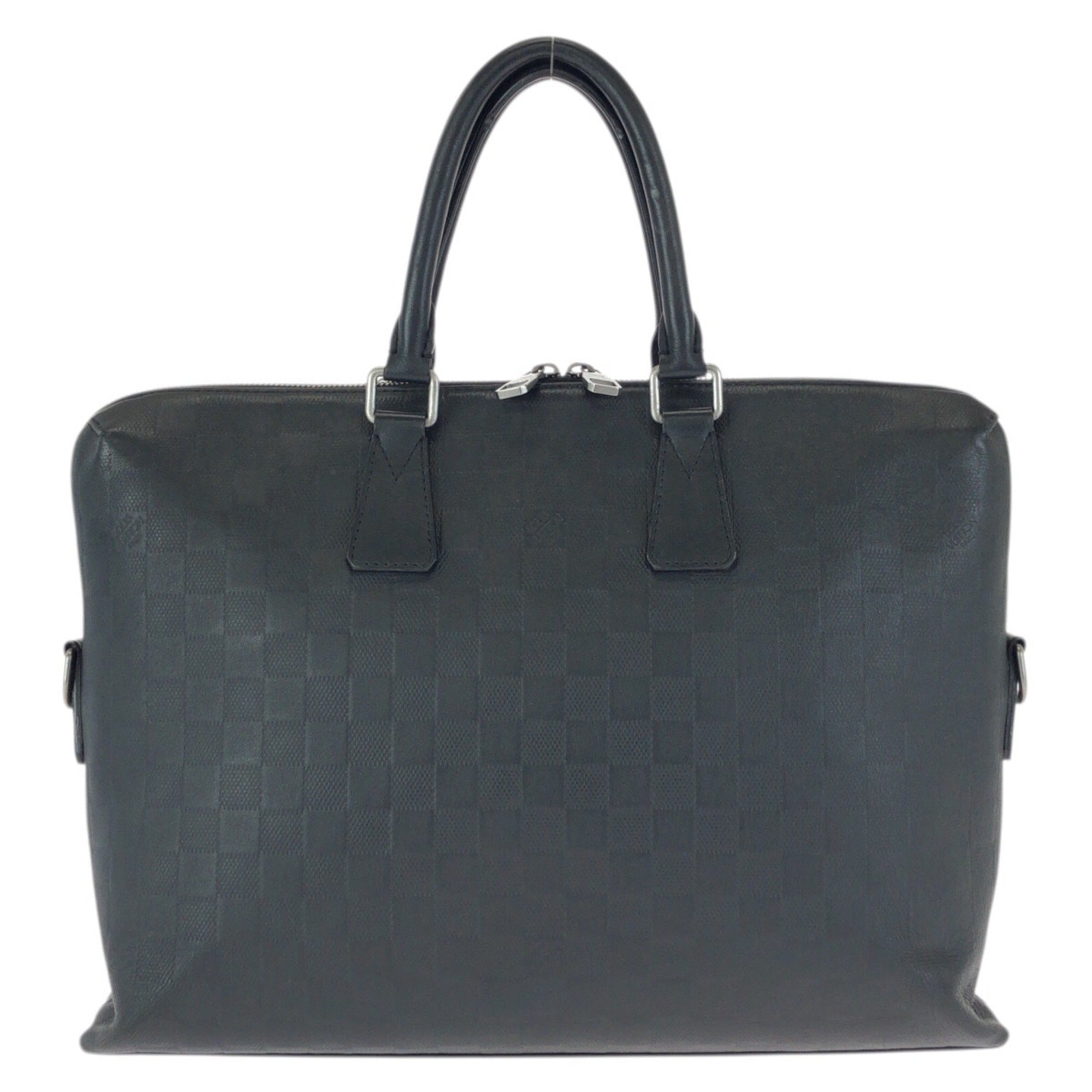Louis Vuitton Black Leather Briefcase (Pre-Owned)