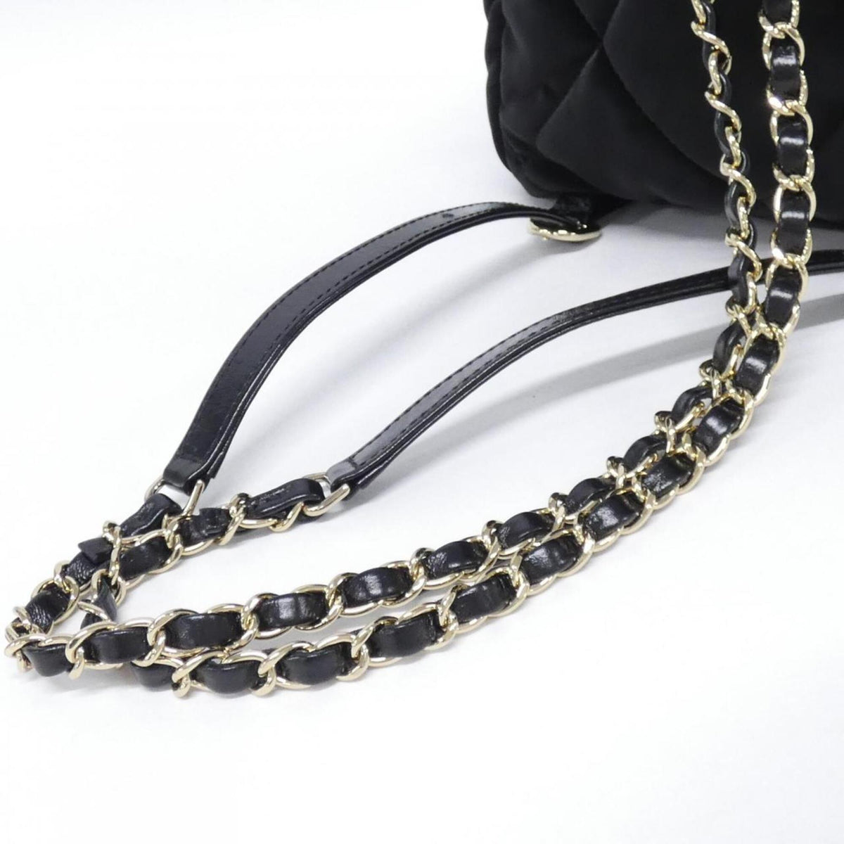 Chanel Black Velvet Nylon Backpack (Pre-Owned)