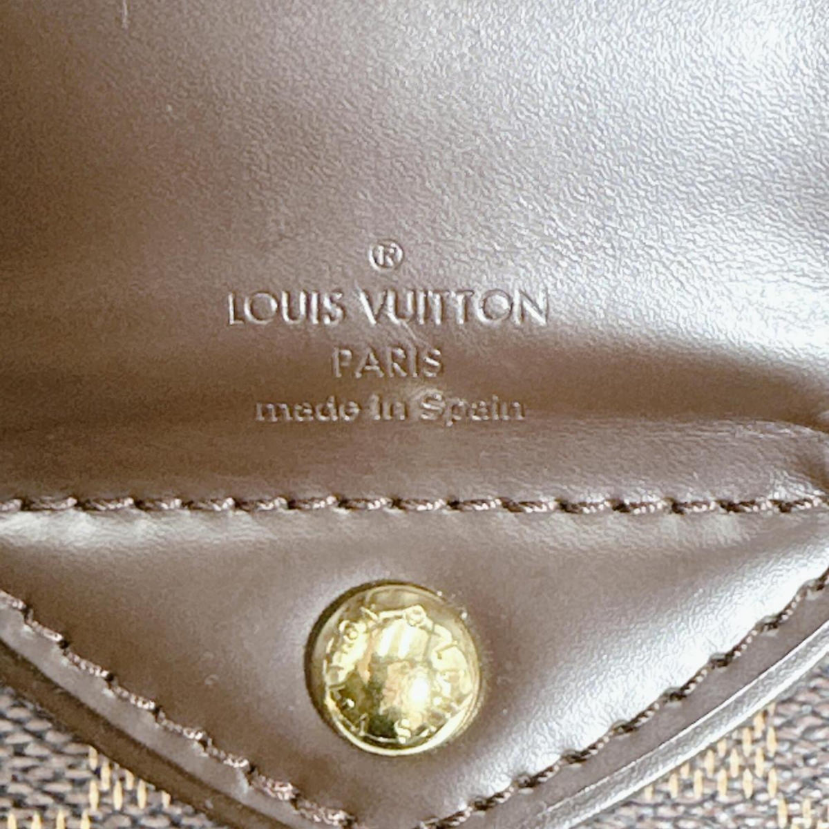 Louis Vuitton Damier Brown Damier Canvas Handbag Tote Bag (Pre-Owned)