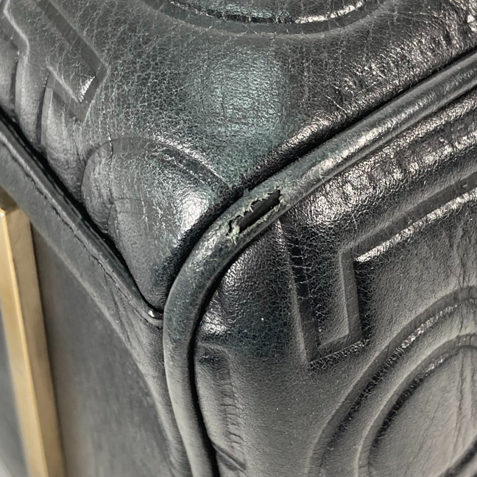 Louis Vuitton Black Galle Monogram Monogram Handbag Shoulder Bag (Pre-Owned)