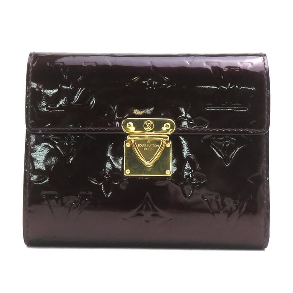 Louis Vuitton Monogram Vernis Amarante Monogram Vernis Wallet (Tri-Fold) (Pre-Owned)