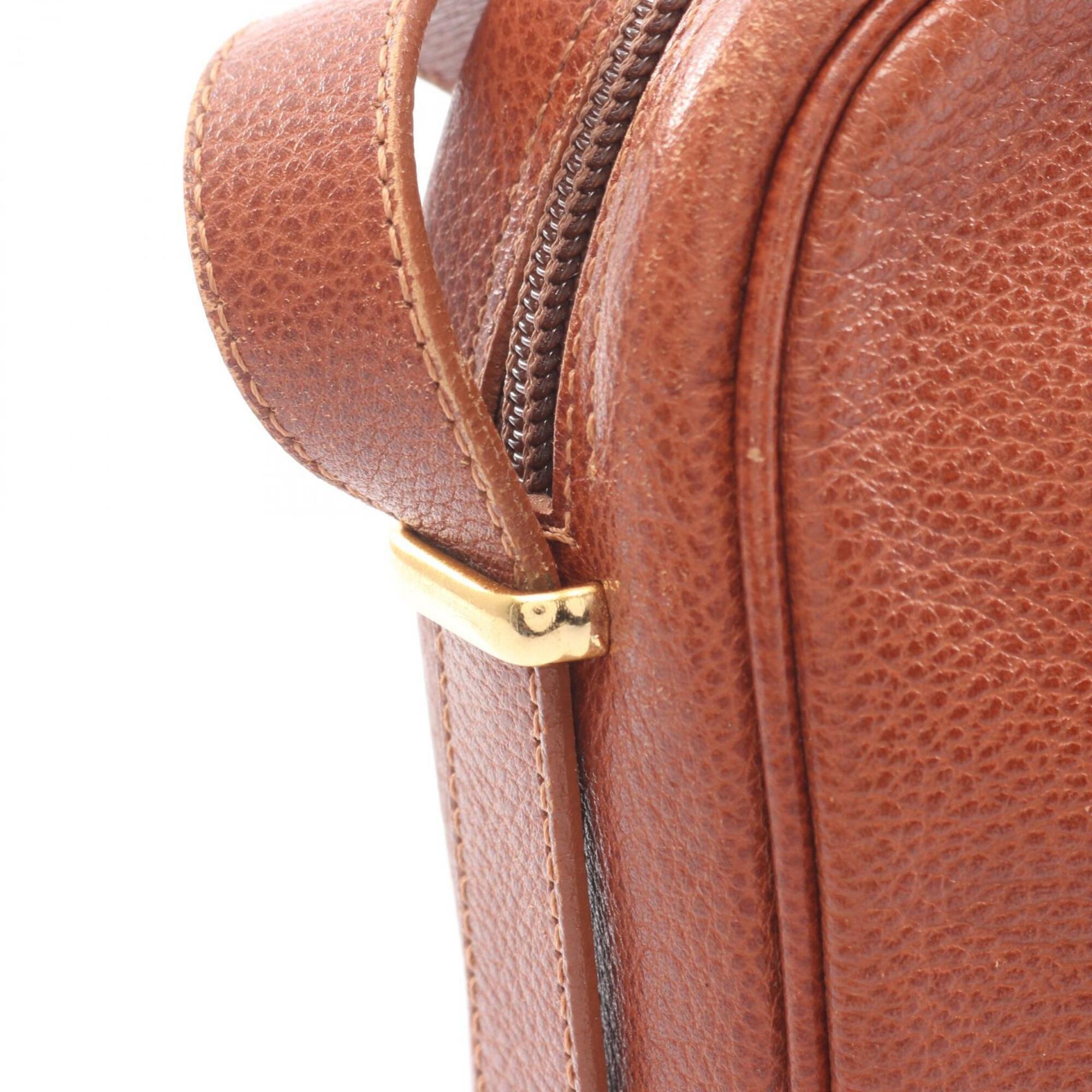 Saint Laurent Brown Leather Handbag Shoulder Bag (Pre-Owned)
