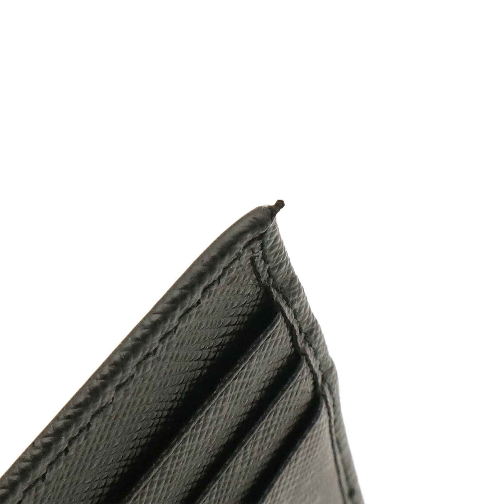 Prada Black Nero White Leather Wallet (Bi-Fold) (Pre-Owned)