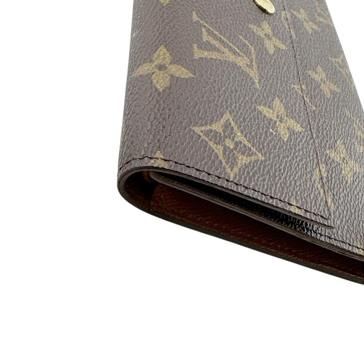 Louis Vuitton Brown Monogram Long Wallet (Tri-Fold) (Pre-Owned)
