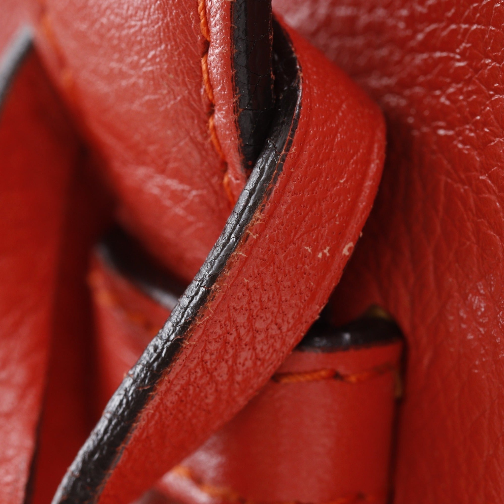 Loewe Red Color Leather Tote Bag (Pre-Owned)