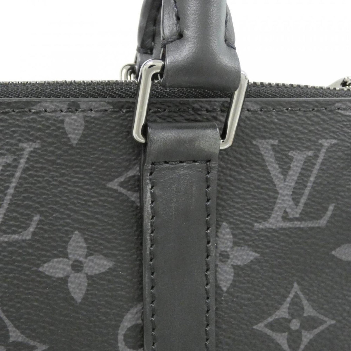Louis Vuitton Monogram Eclipse Black Coated Canvas Handbag (Pre-Owned)