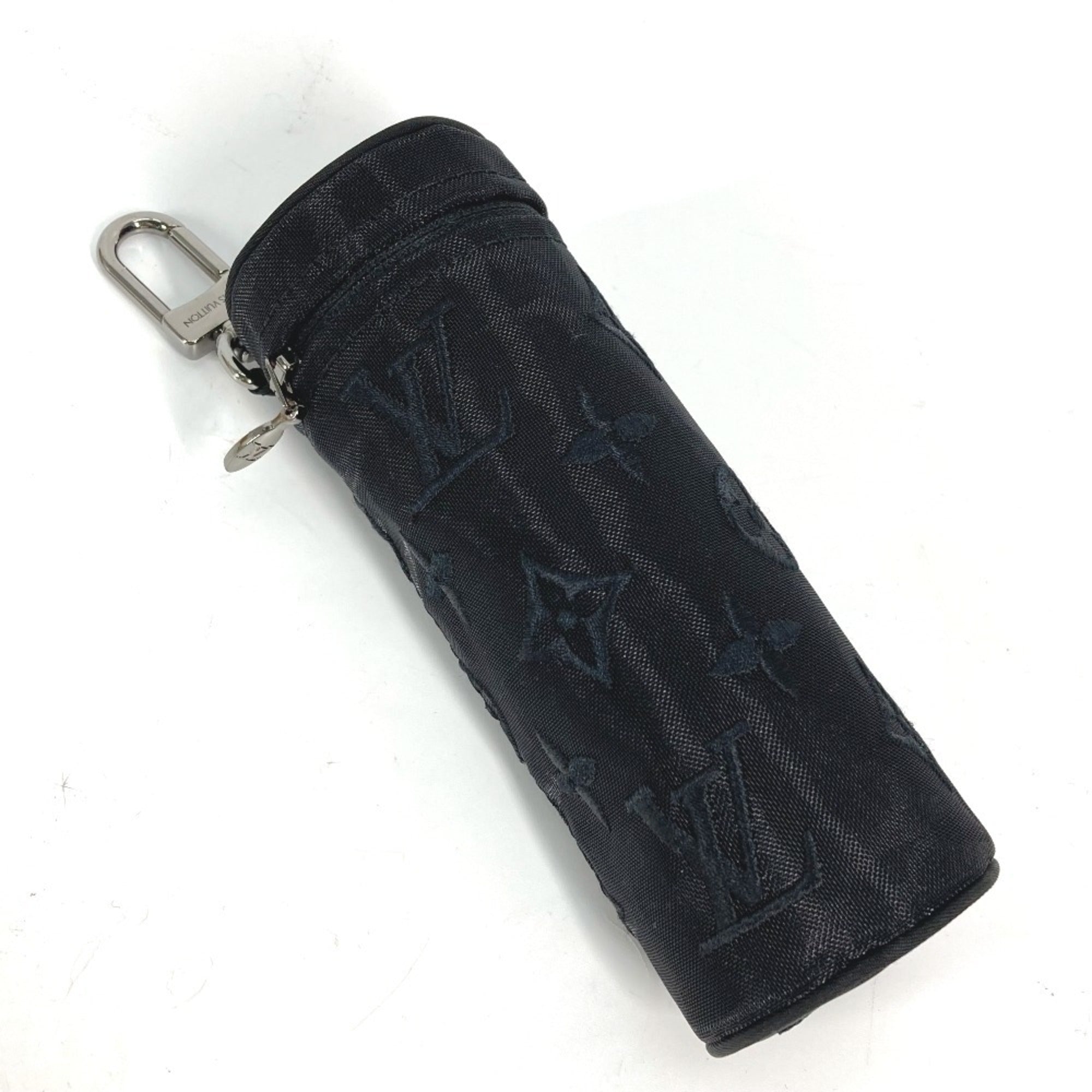 Louis Vuitton Black Monogram Cotton Polyester Pouch (Pre-Owned)