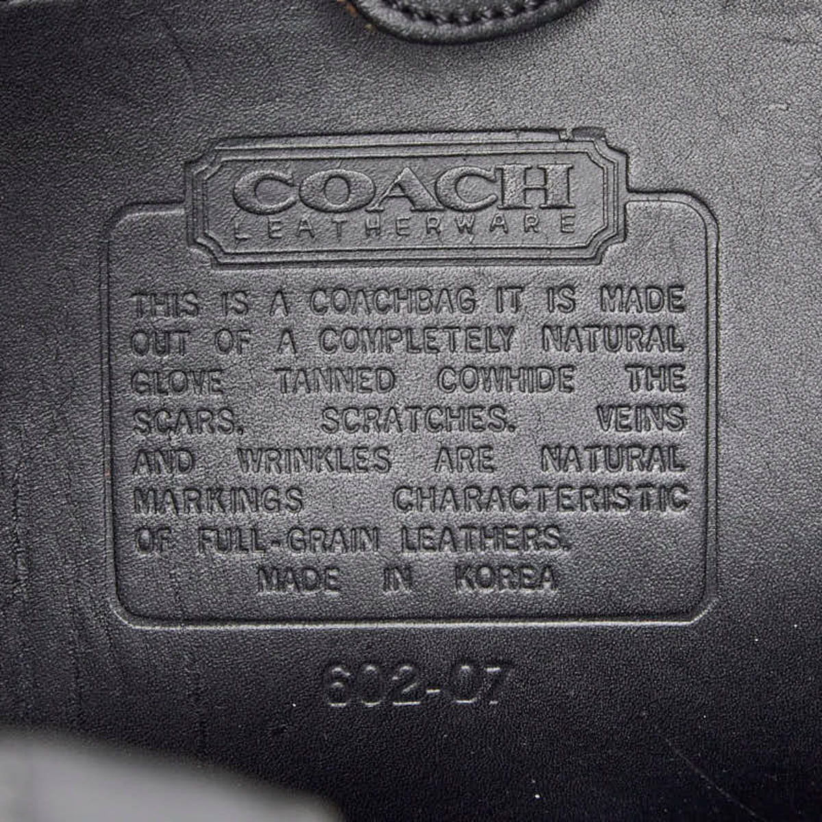 Coach Black Leather Shoulder Bag Tote Bag (Pre-Owned)