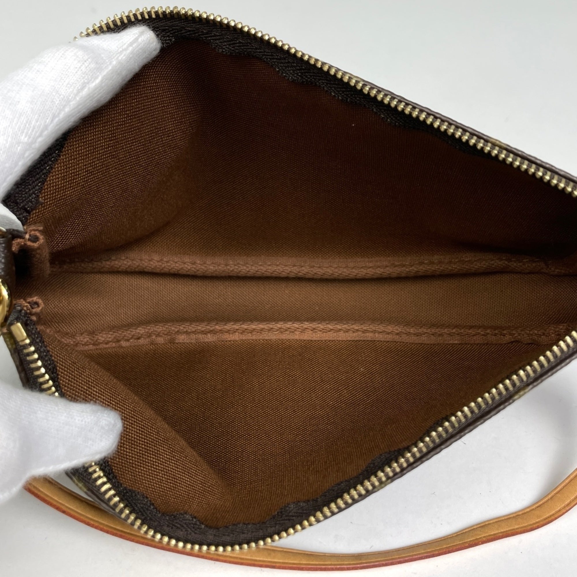 Louis Vuitton Brown Monogram Pochette Pouch (Pre-Owned)