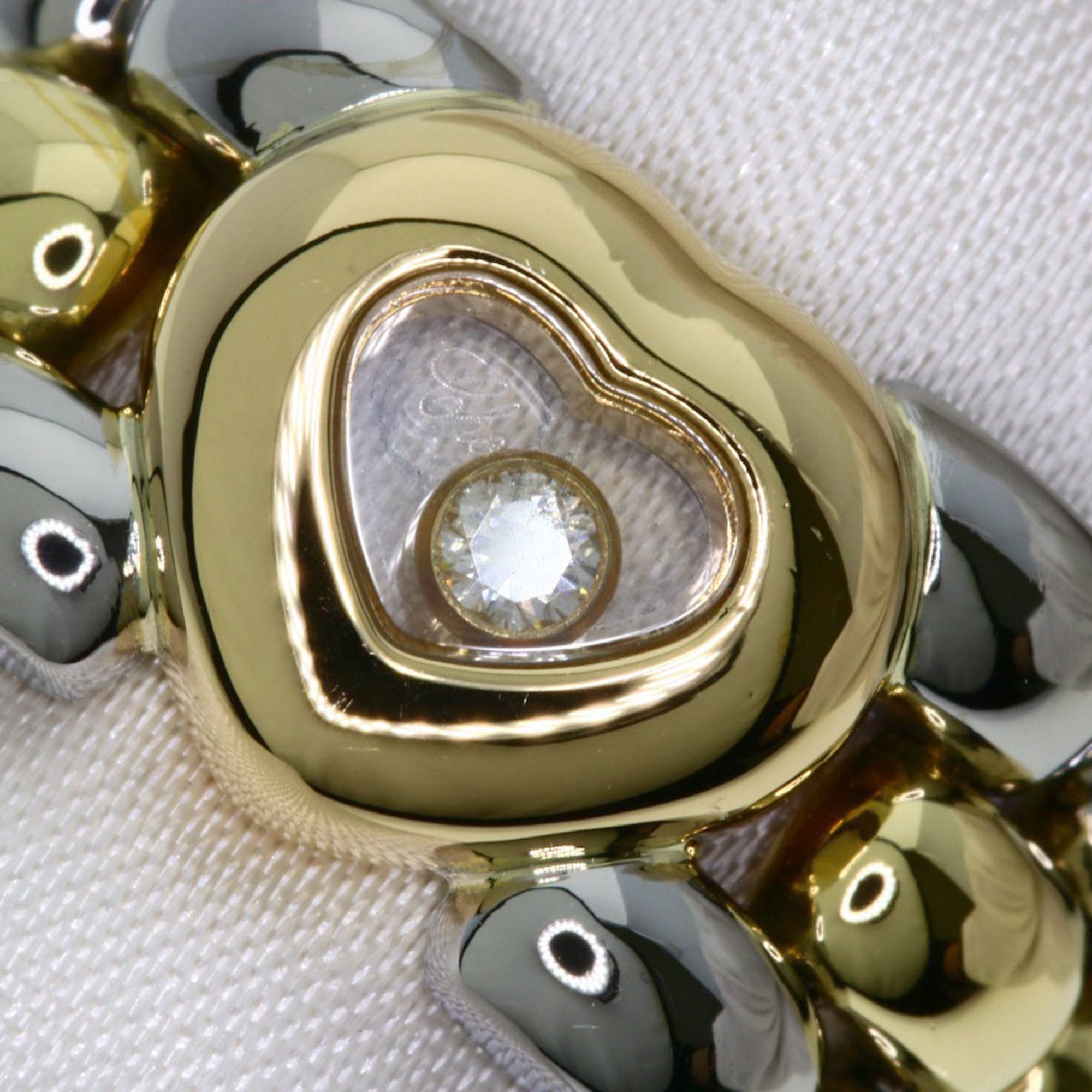 Chopard Yellow Gold (18K) Stainless Steel Band Ring (Pre-Owned)